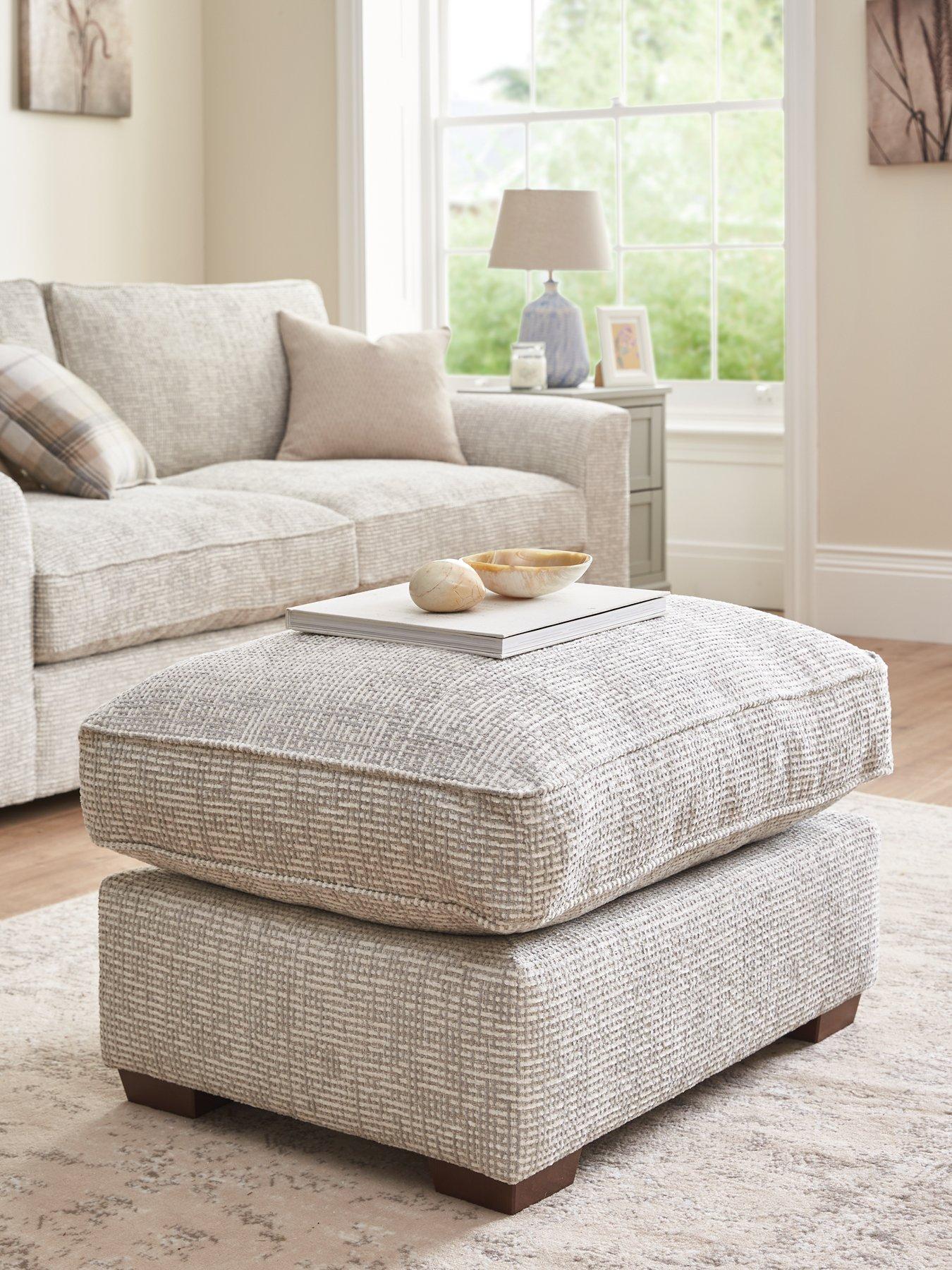 Image 1 of 5 of Very Home Arlo Small Footstool&nbsp;- Made to order in the UK