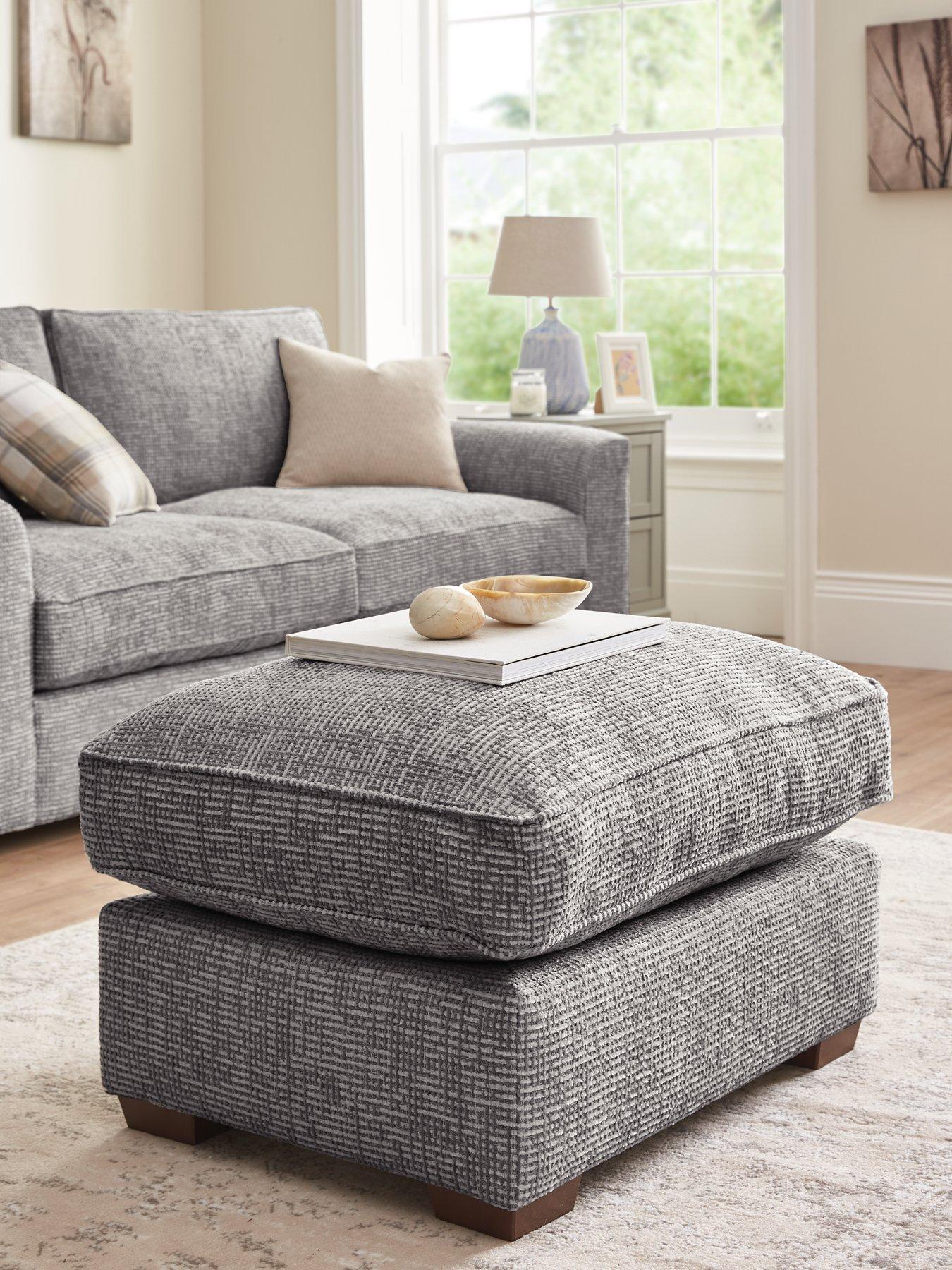 undefined Arlo Small Footstool - Made to order in the UK