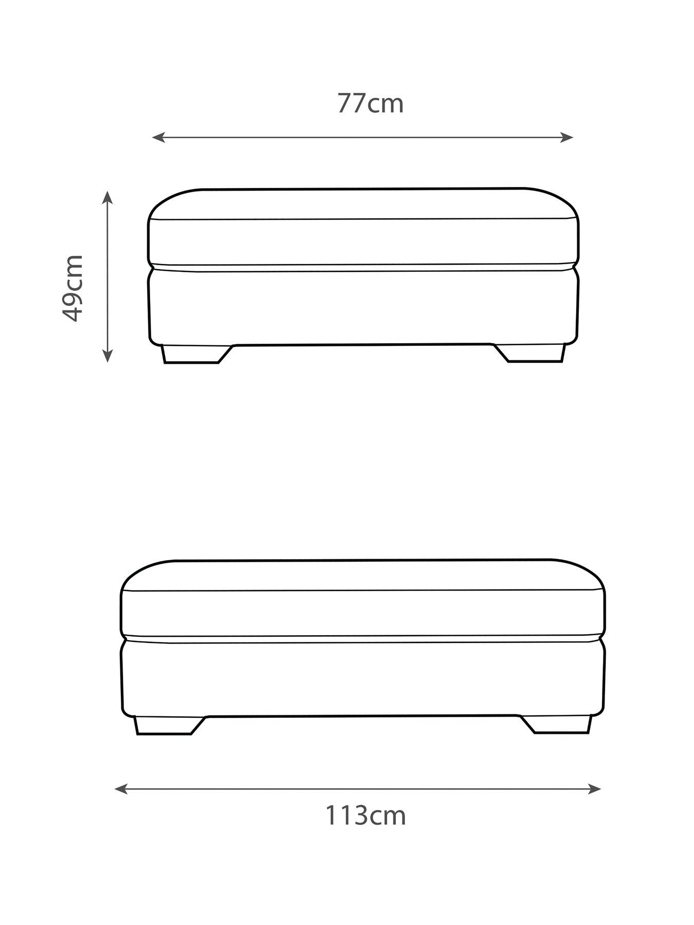  image of very-home-arlo-fabric-footstool-largenbsp--made-to-order-in-the-uk