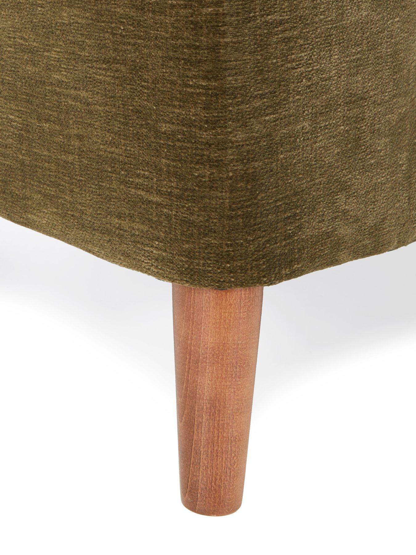 Image 5 of 6 of Very Home Astrid Fabric Footstool&nbsp;- Made to order in the UK
