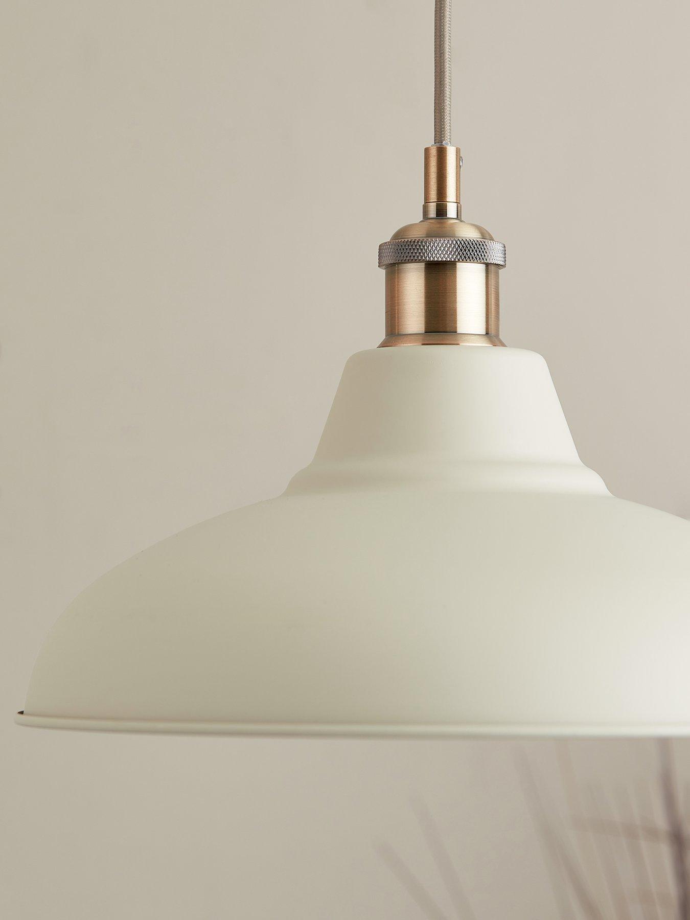 Image 4 of 5 of Very Home Hemstone Pendant - Cream/Antique Brass