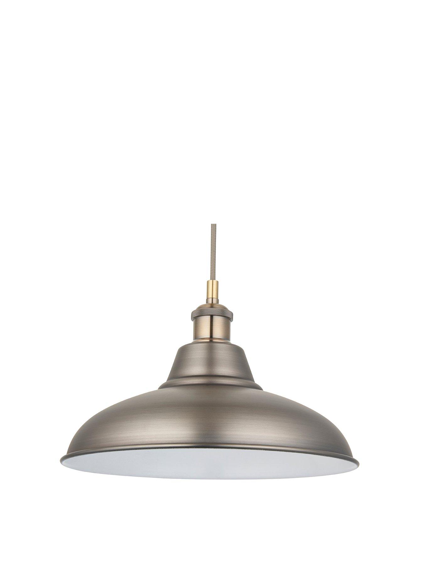  image of very-home-hemstone-pendant-pewterantique-brass