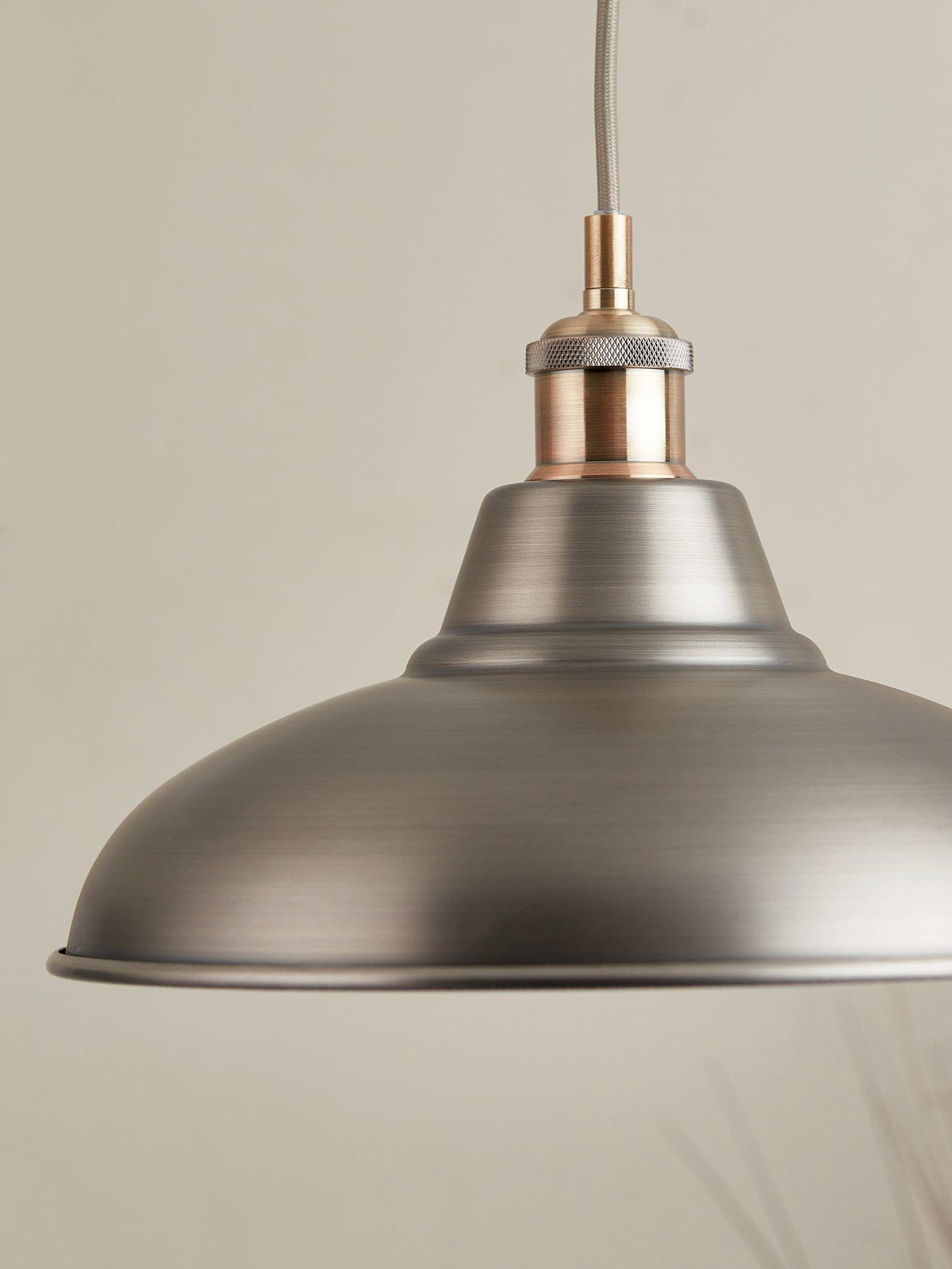  image of very-home-hemstone-pendant-pewterantique-brass
