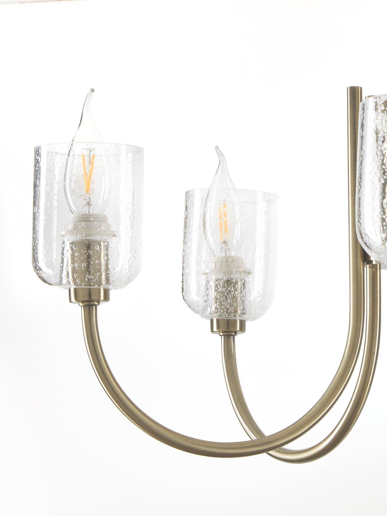 Image 4 of 6 of The Very Collection Stowe 5 Light Ceiling Pendant - Antique Brass