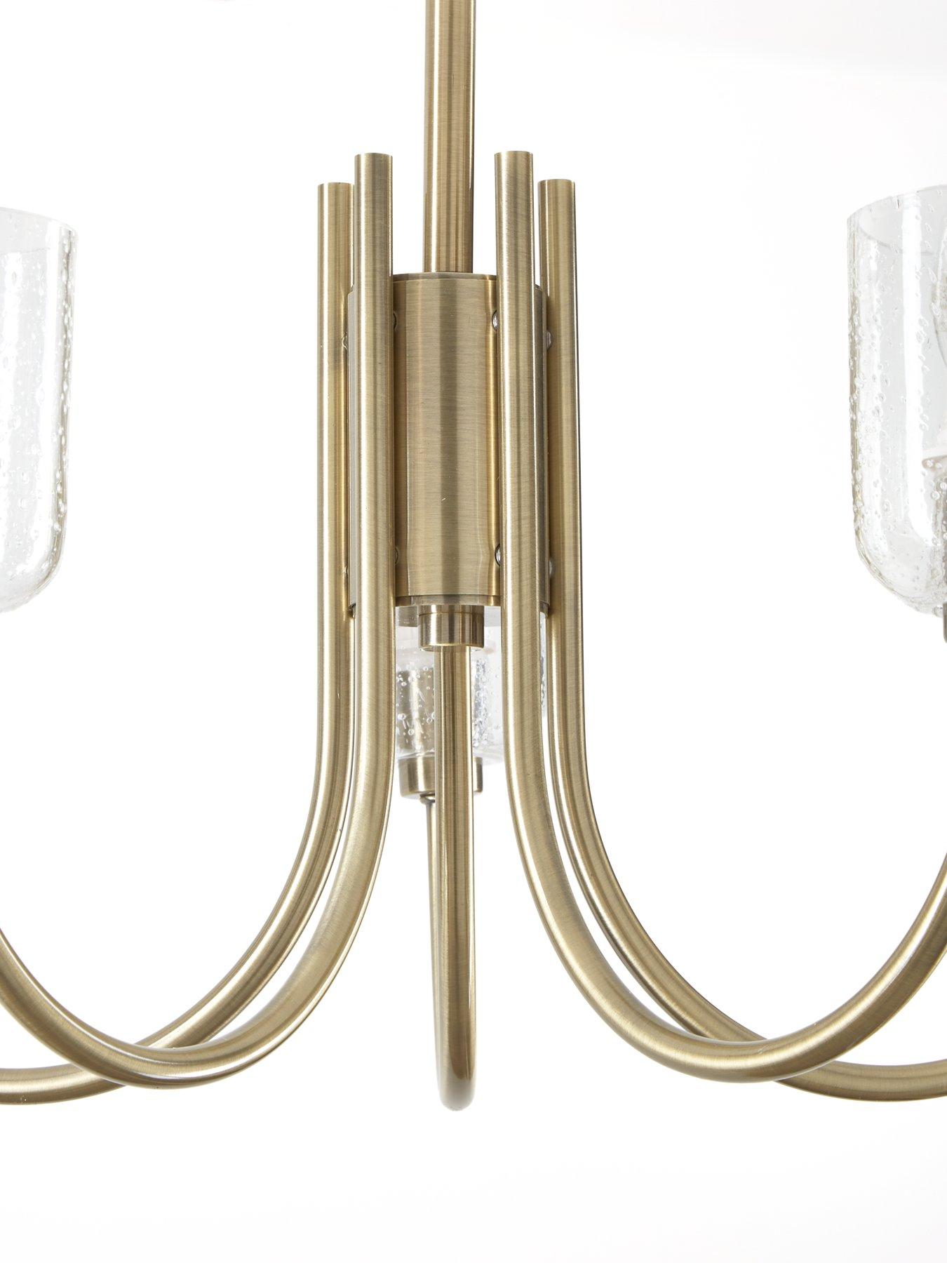 Image 6 of 6 of The Very Collection Stowe 5 Light Ceiling Pendant - Antique Brass
