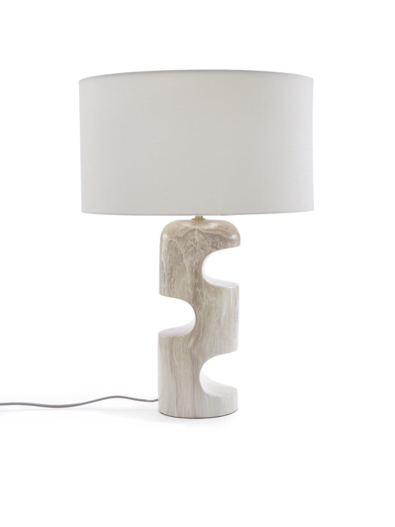  image of the-very-collection-sculptural-marble-table-lamp