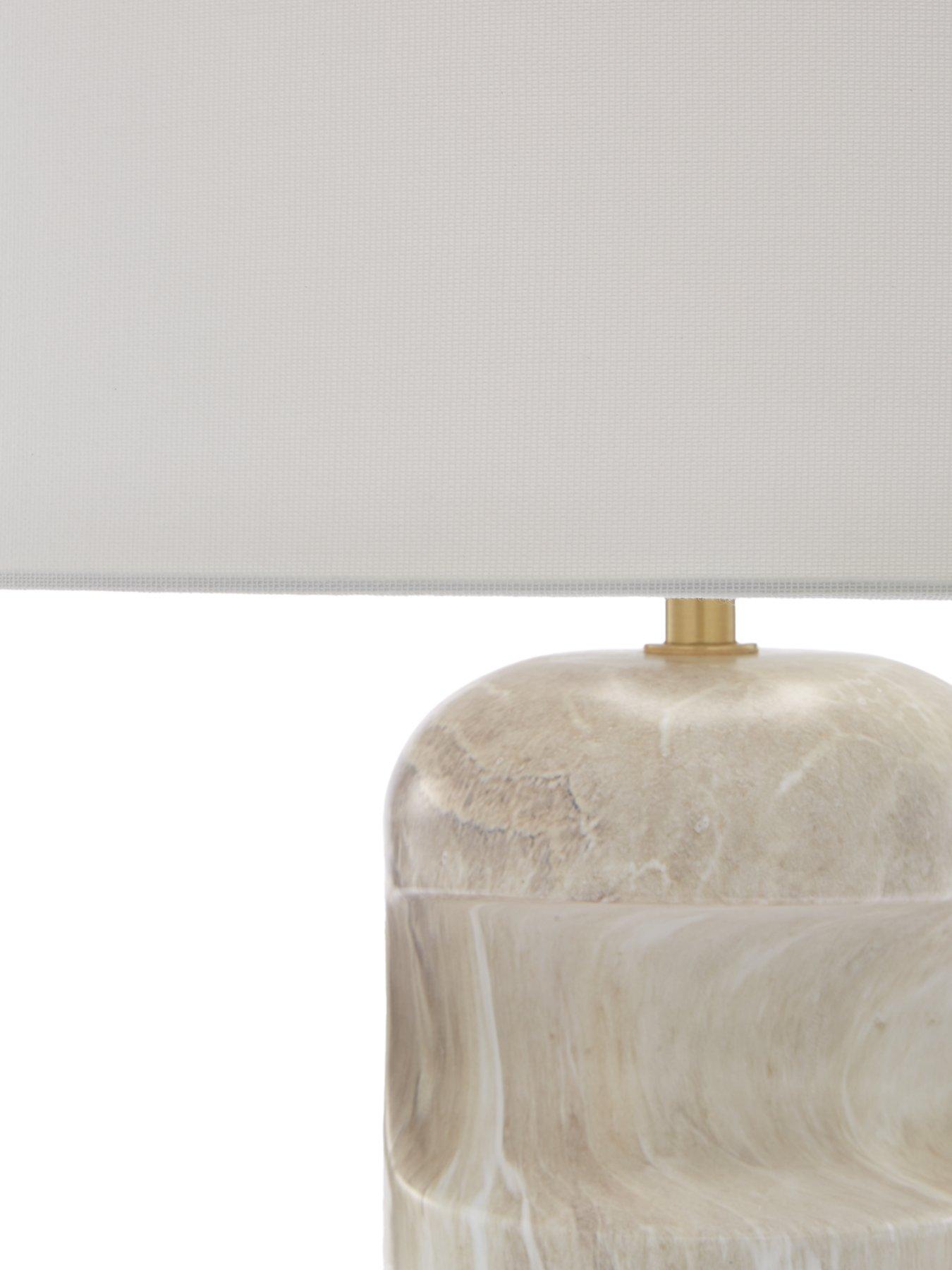  image of the-very-collection-sculptural-marble-table-lamp