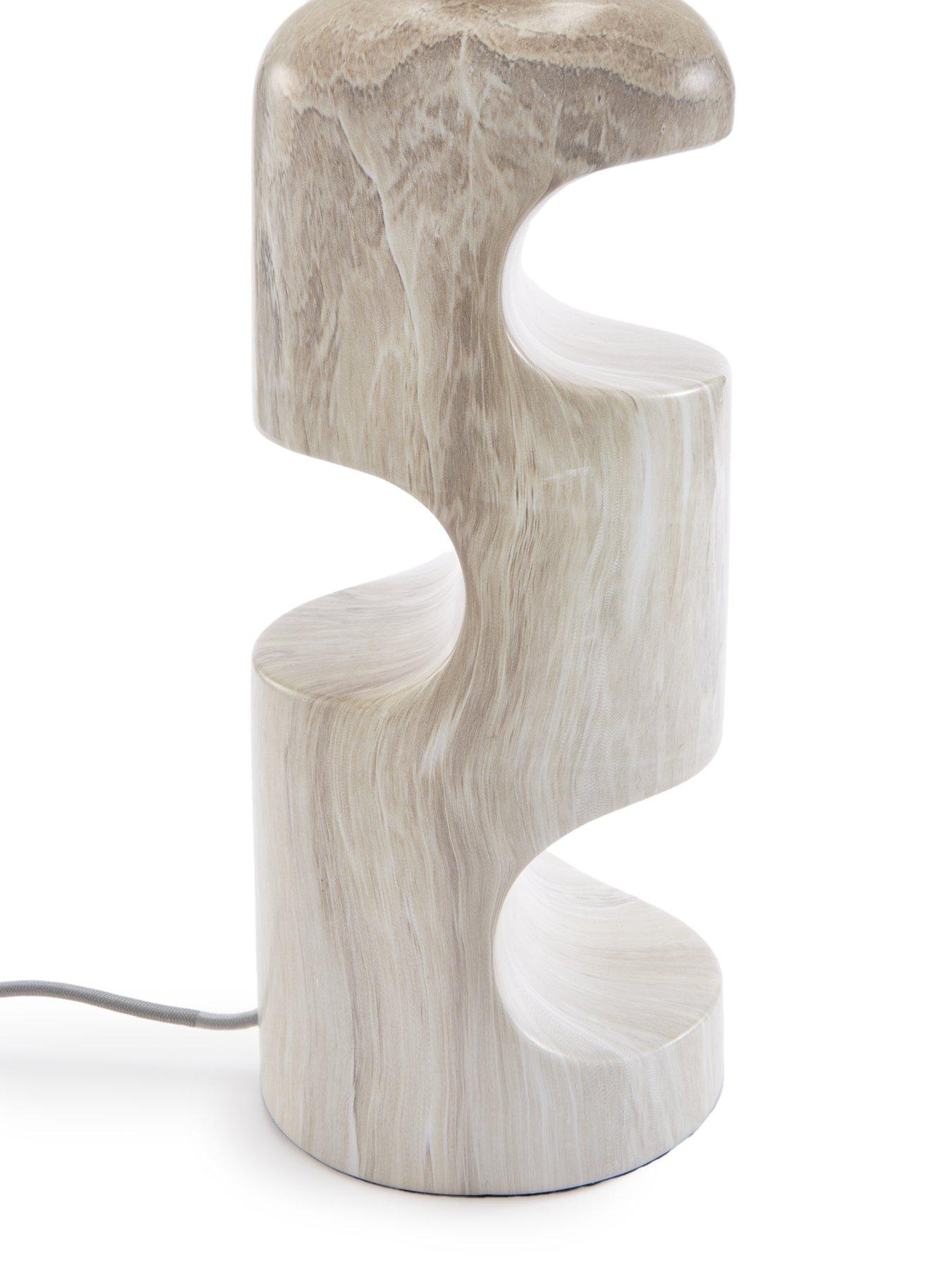  image of the-very-collection-sculptural-marble-table-lamp