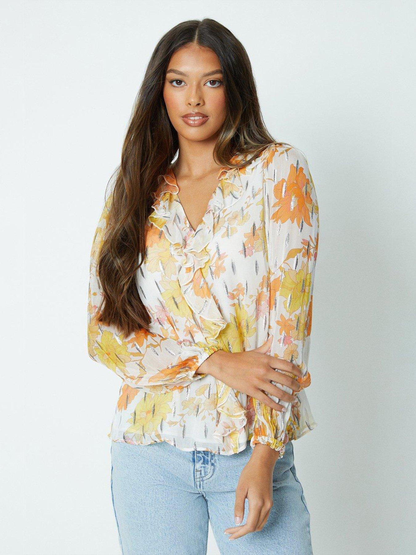 Dorothy perkins sale yellow blouse