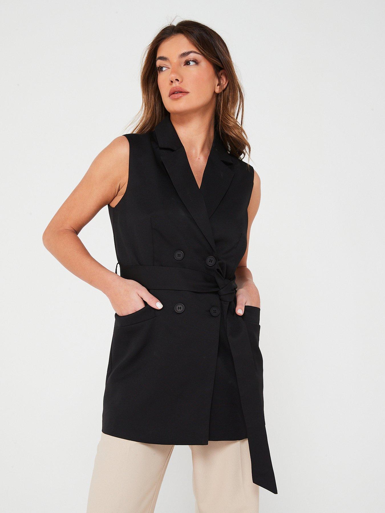 Dorothy perkins black belted coat best sale