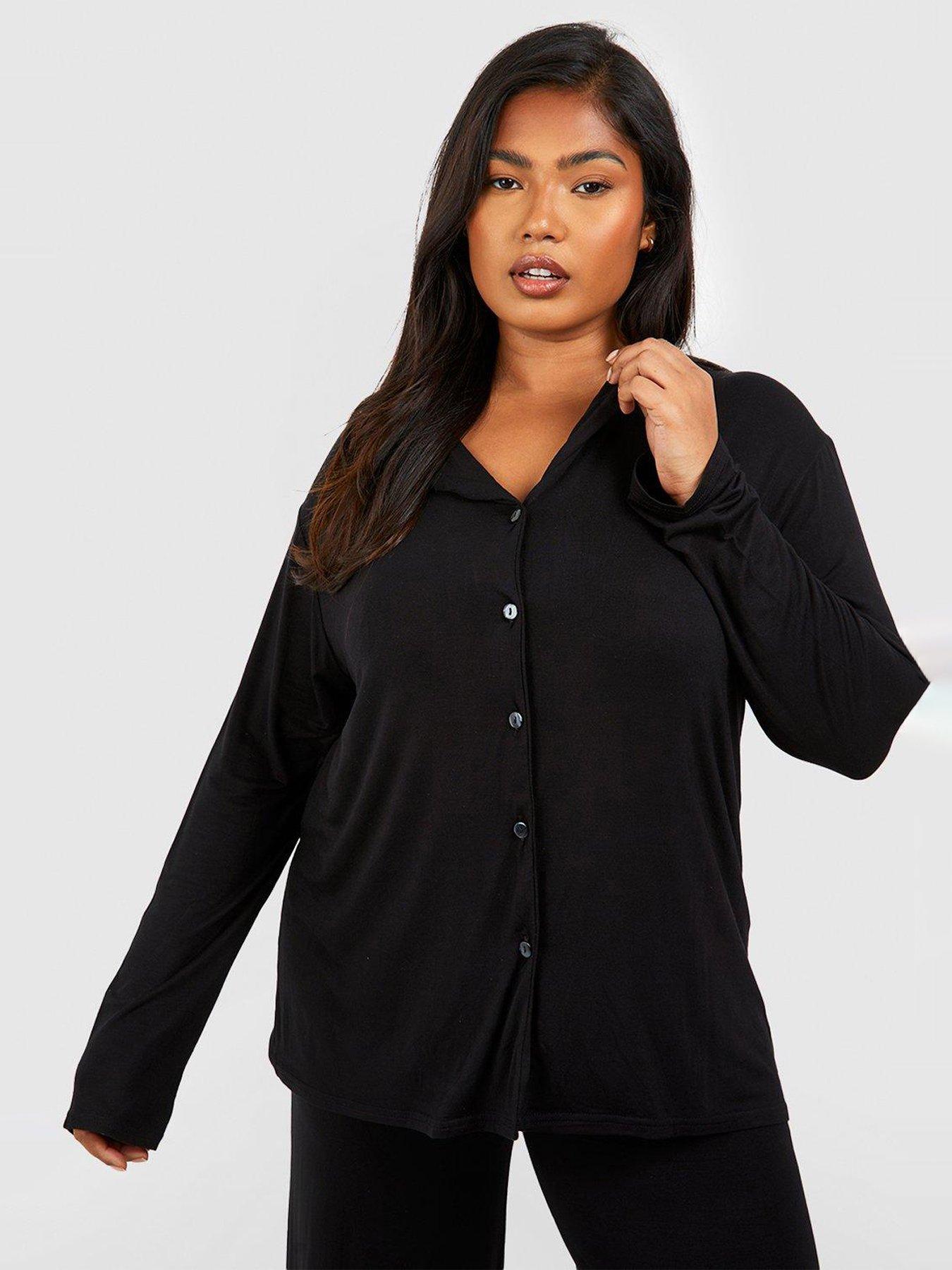 Black pj top womens new arrivals