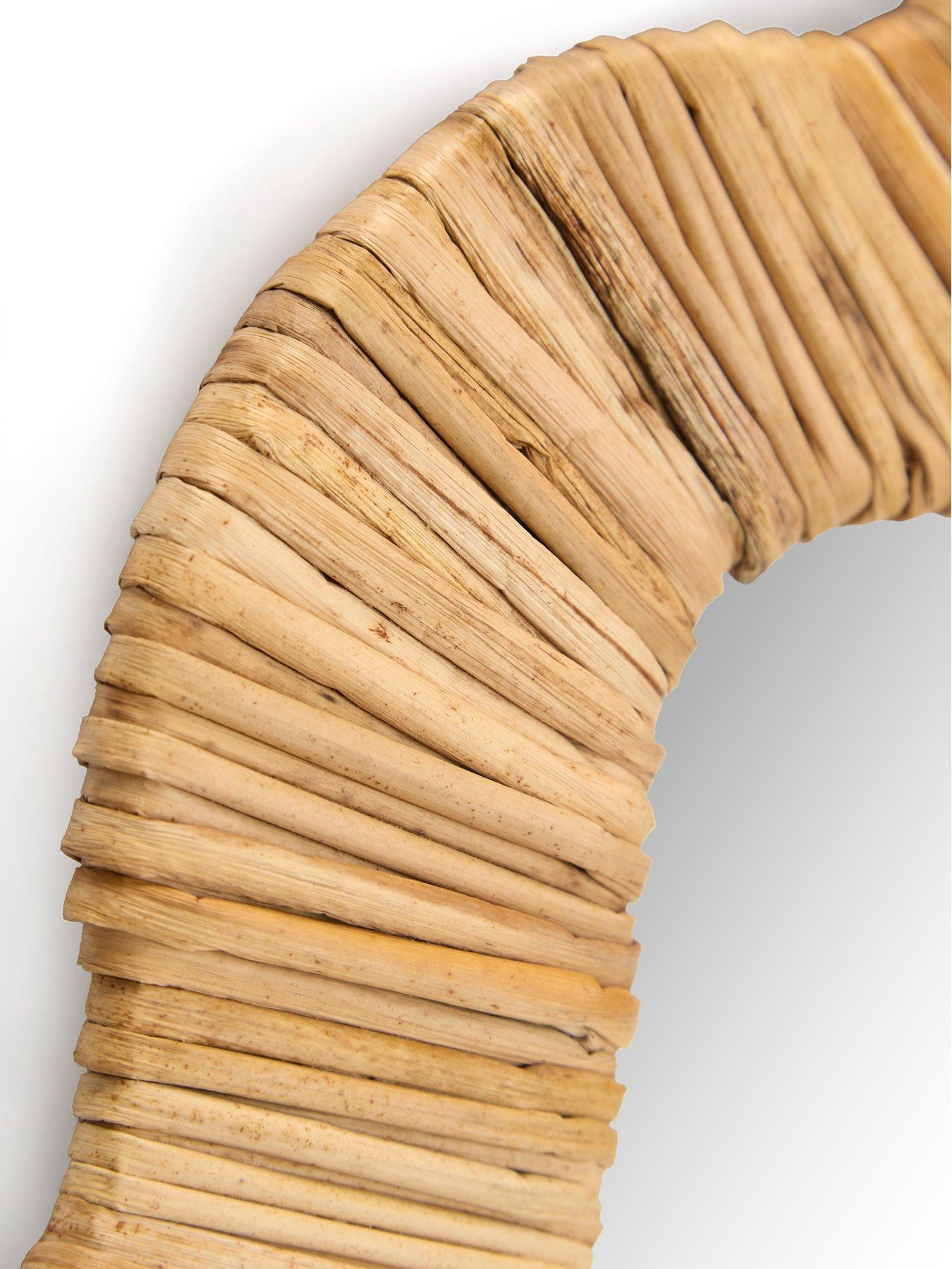  image of very-home-wavy-woven-mirror-75cm