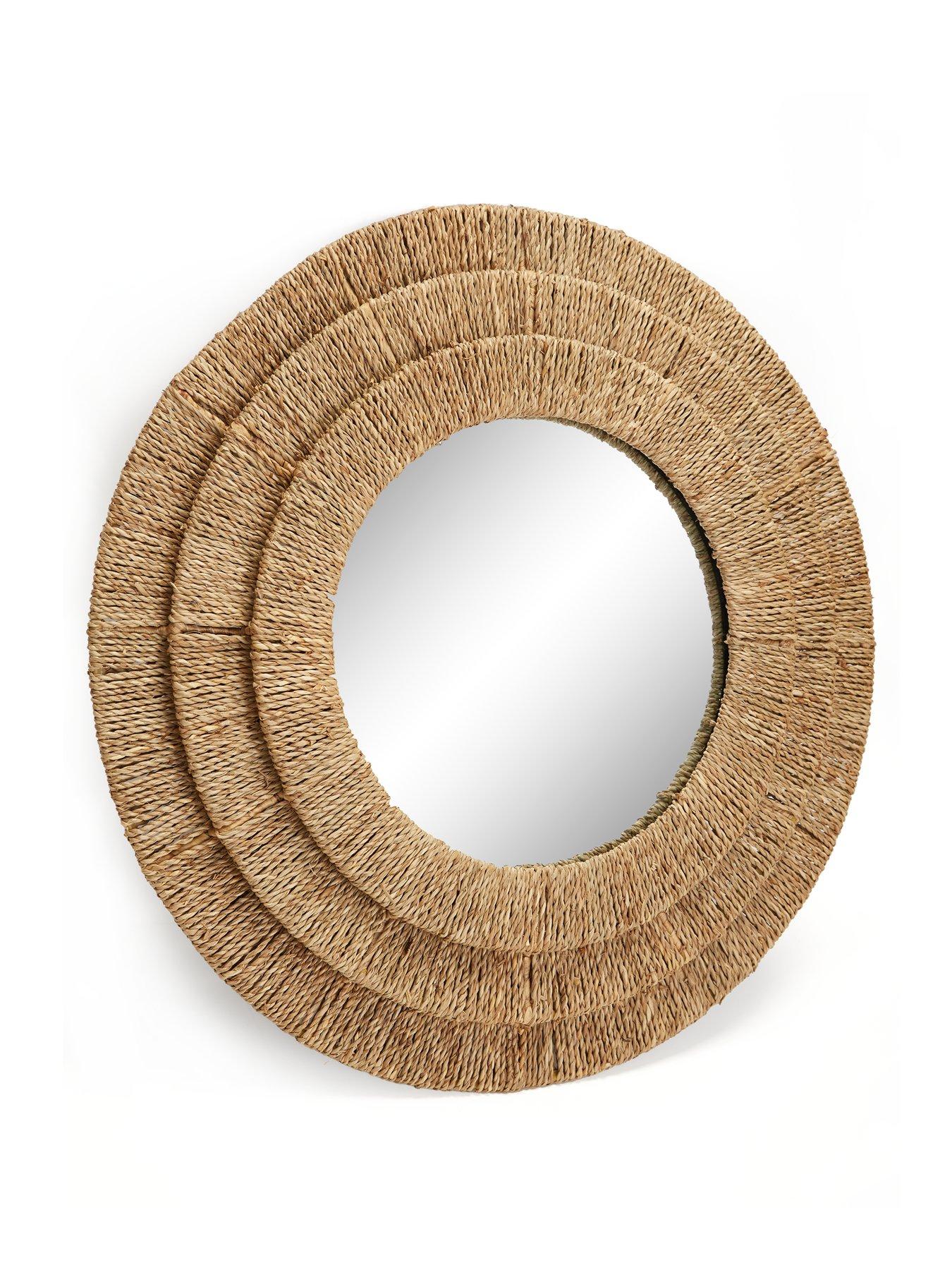 Image 3 of 6 of Very Home 3 Layered Woven Mirror 70cm