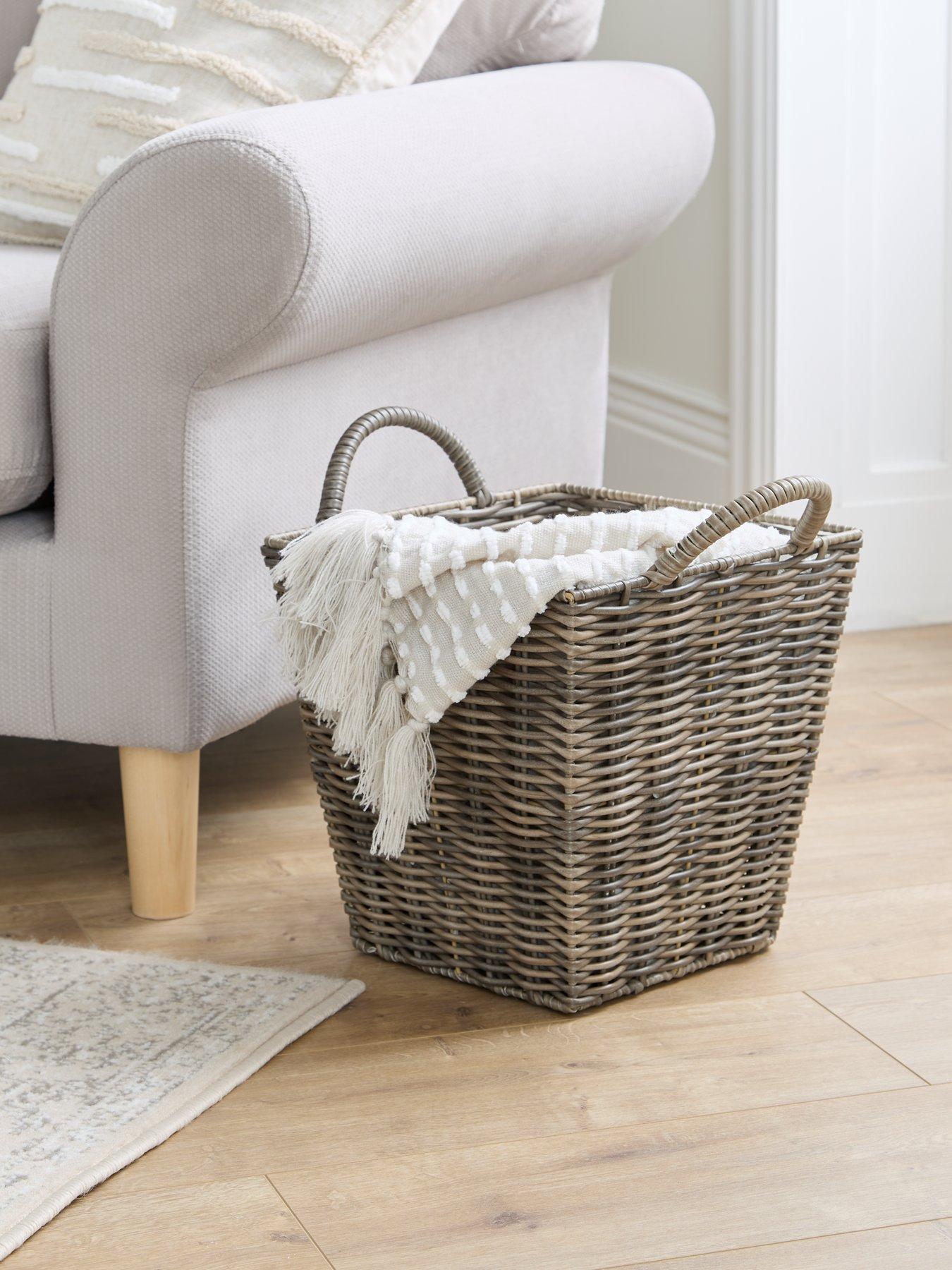  image of very-home-square-basket-with-handle