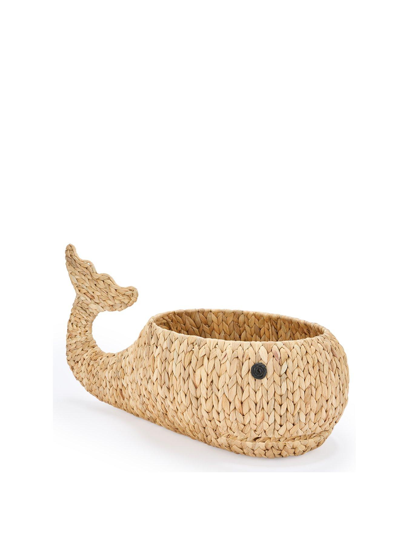stillFront image of the-very-collection-wally-whale-shaped-basket