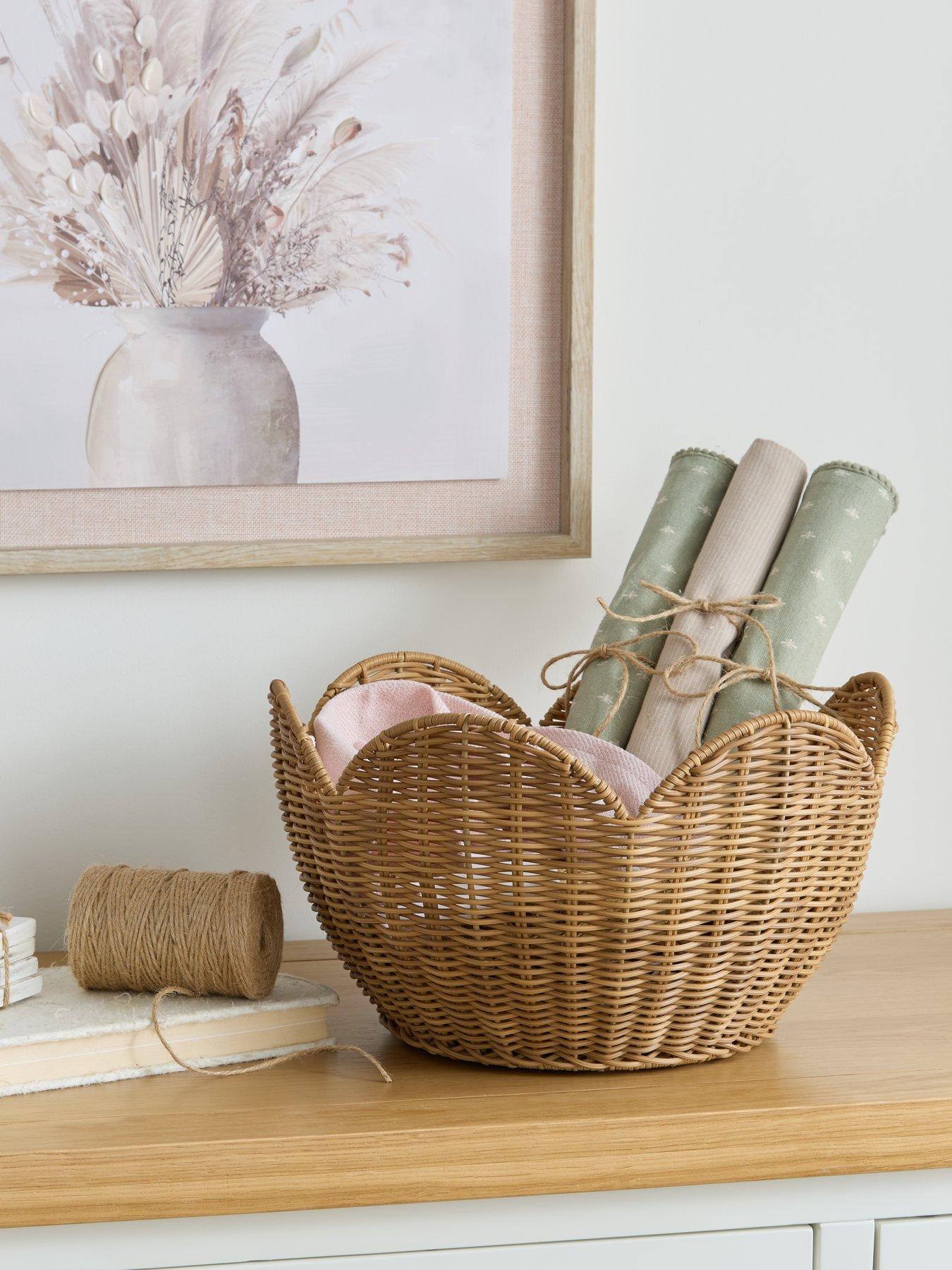 Image 1 of 4 of Very Home Scallop Woven Bowl