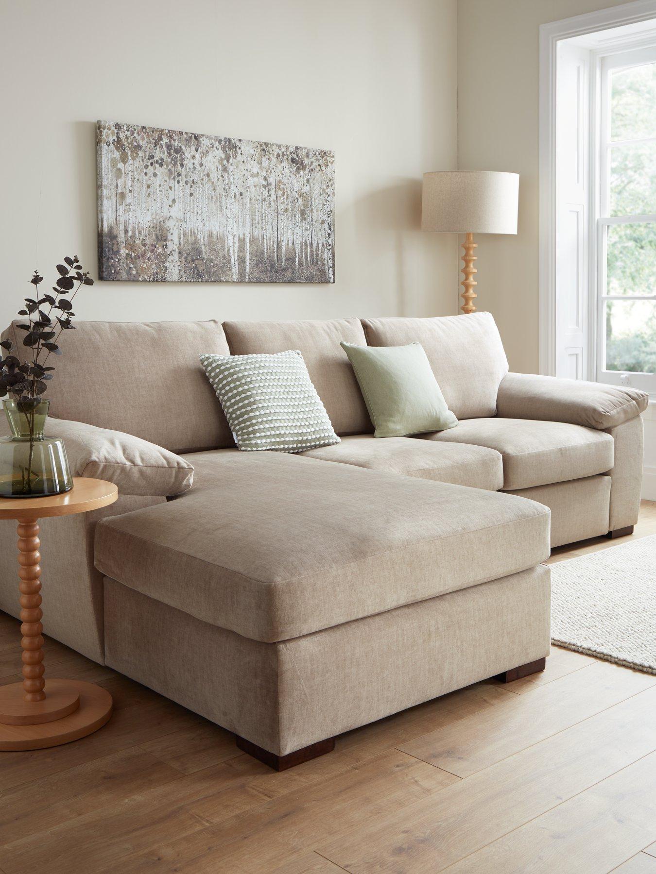 Image 1 of 7 of The Very Collection Eliza Left Hand 3 Seater Fabric Chaise Sofa -&nbsp;FSC&reg; Certified