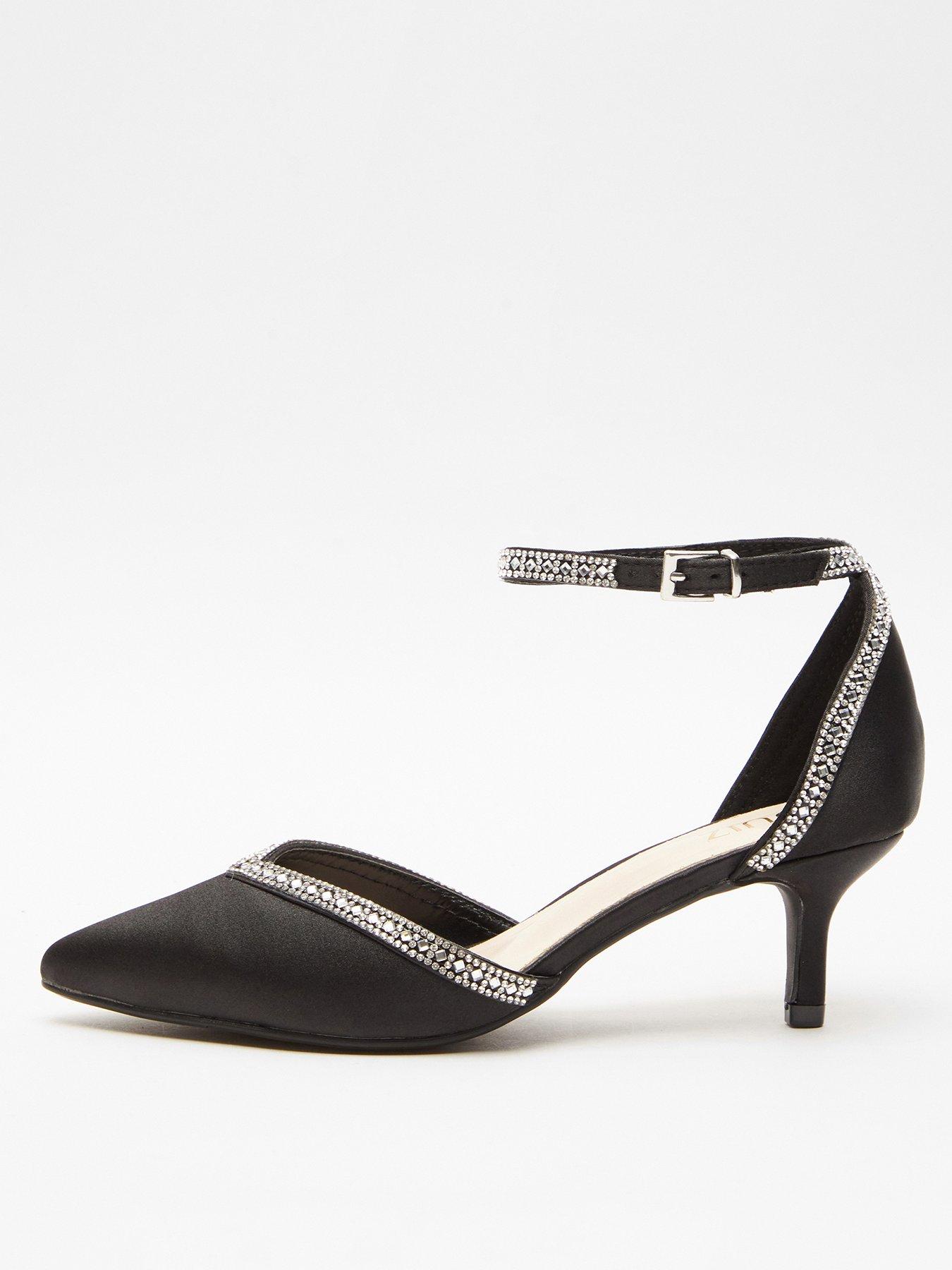 Diamante low heels best sale