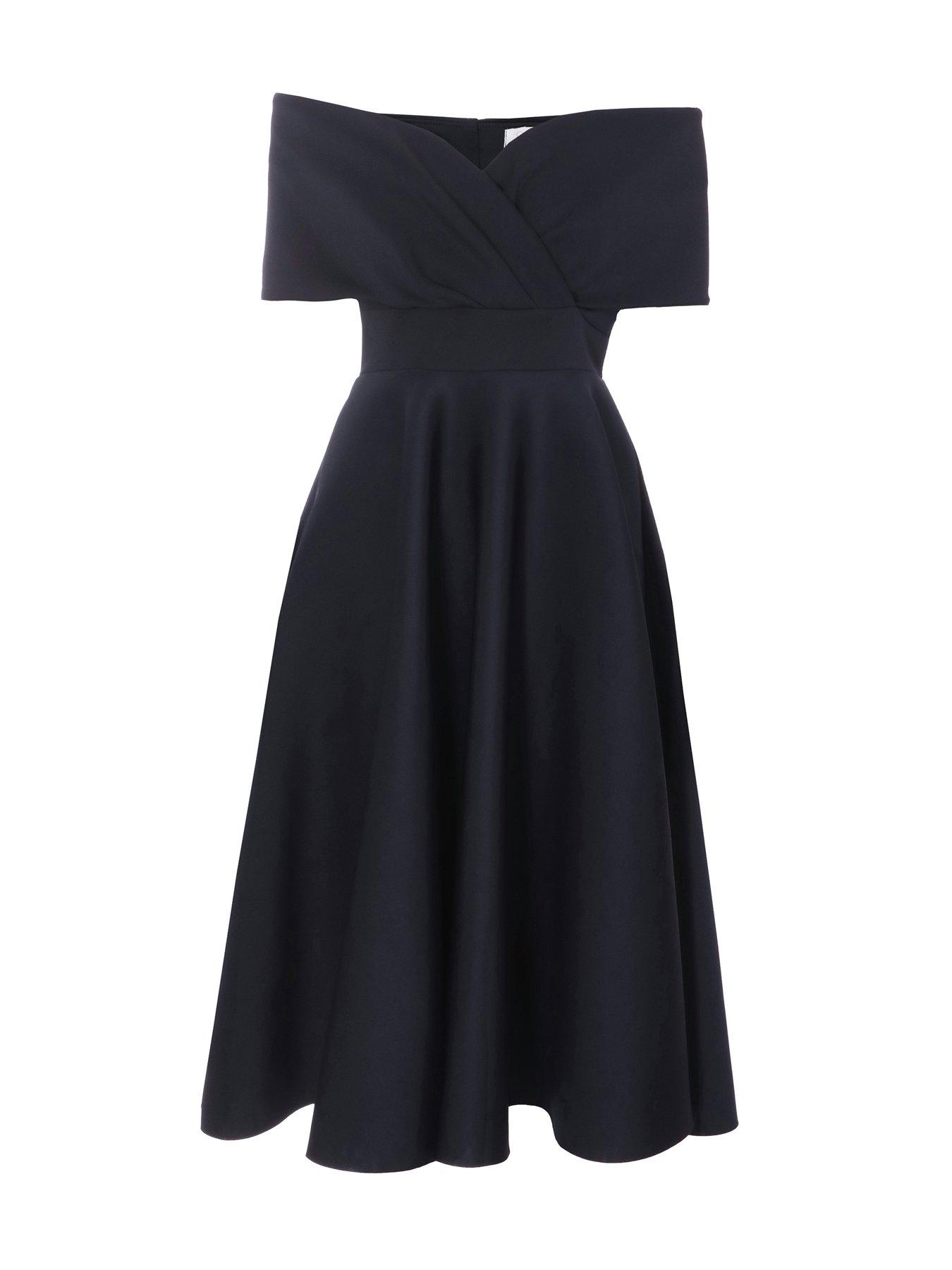 quiz navy skater dress Navy Halter Neck Skater Dress for Any Occasion