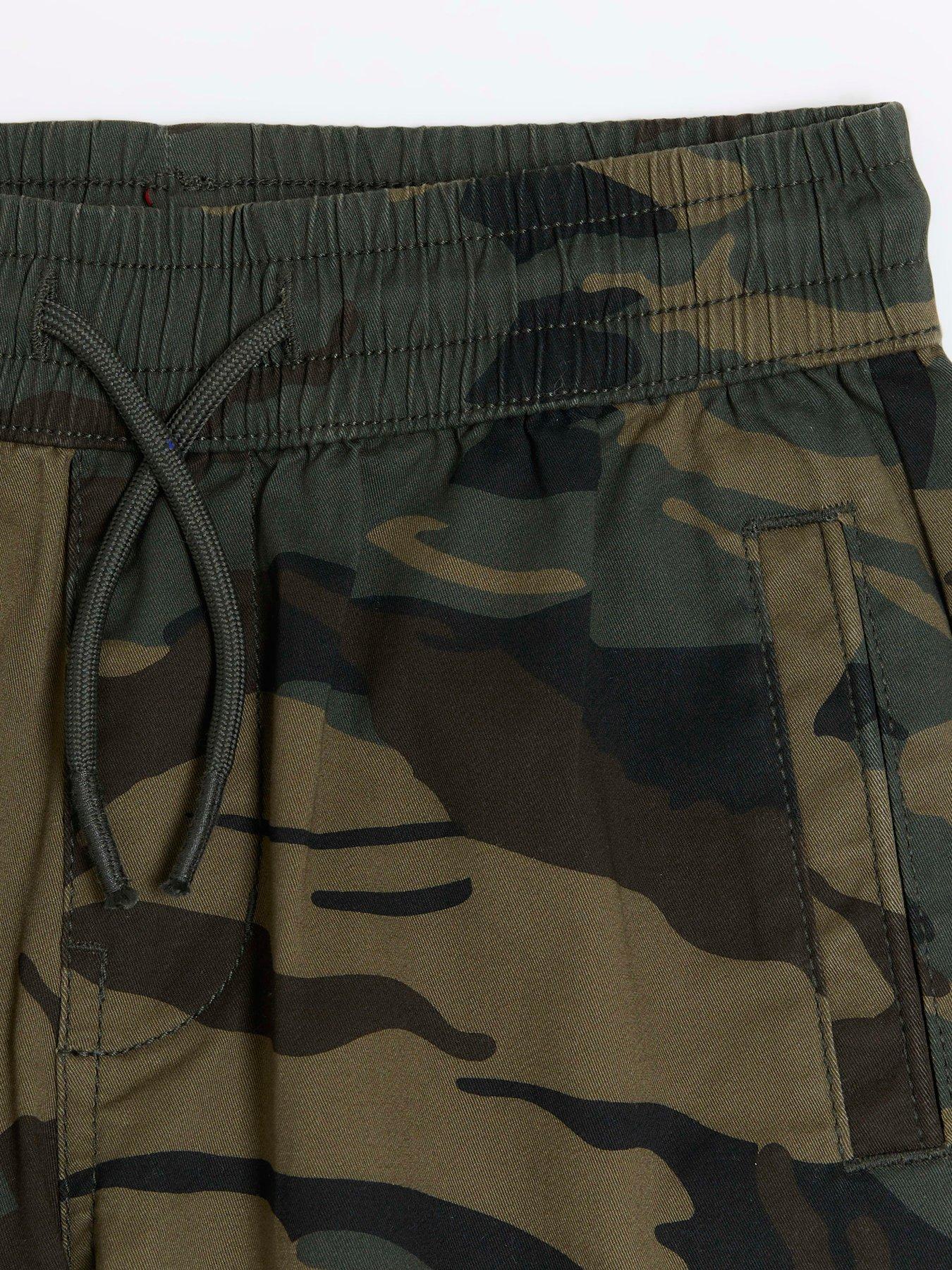 Camo trousers hot sale river island