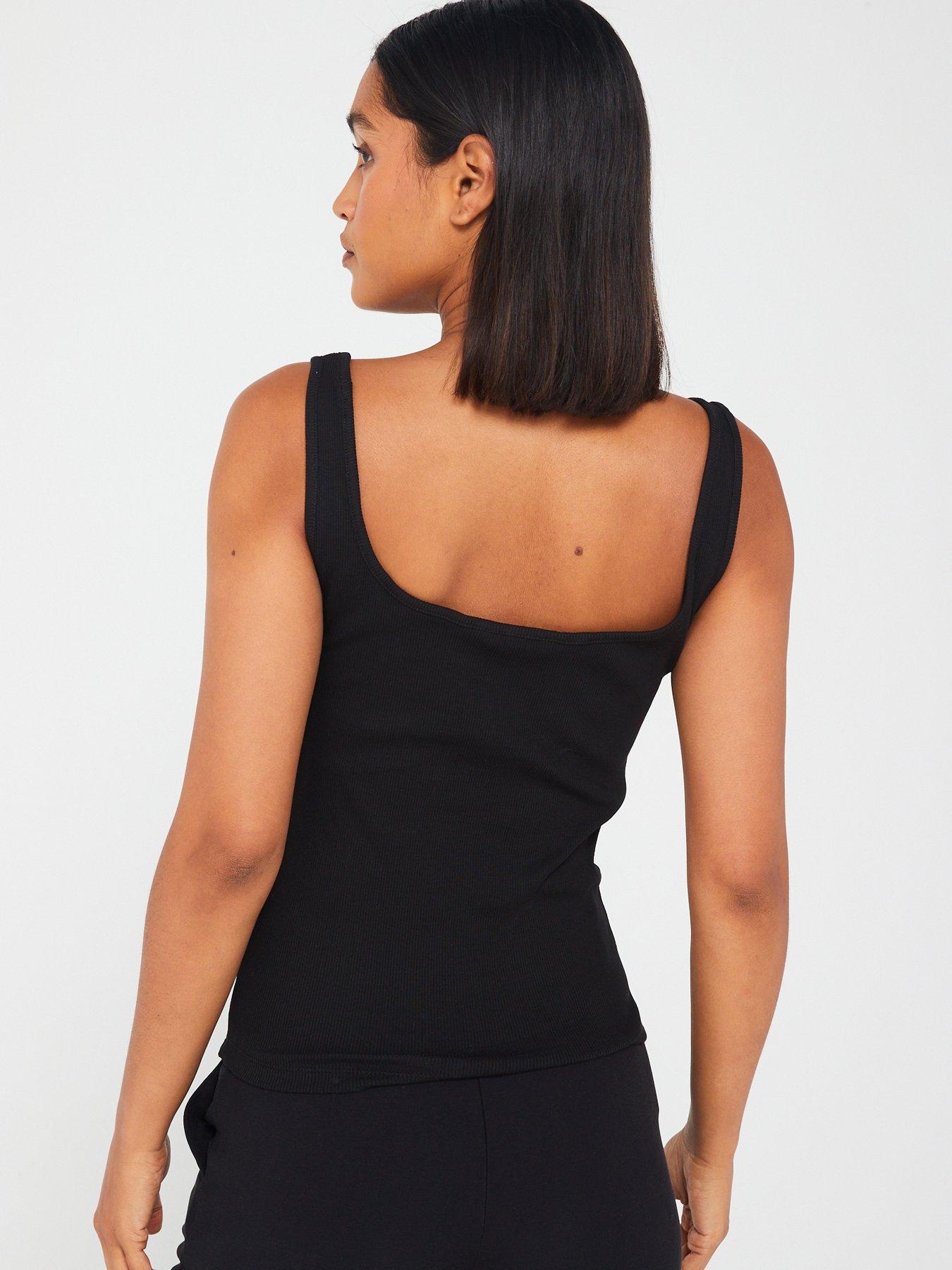  image of calvin-klein-jeans-logo-tank-top-black
