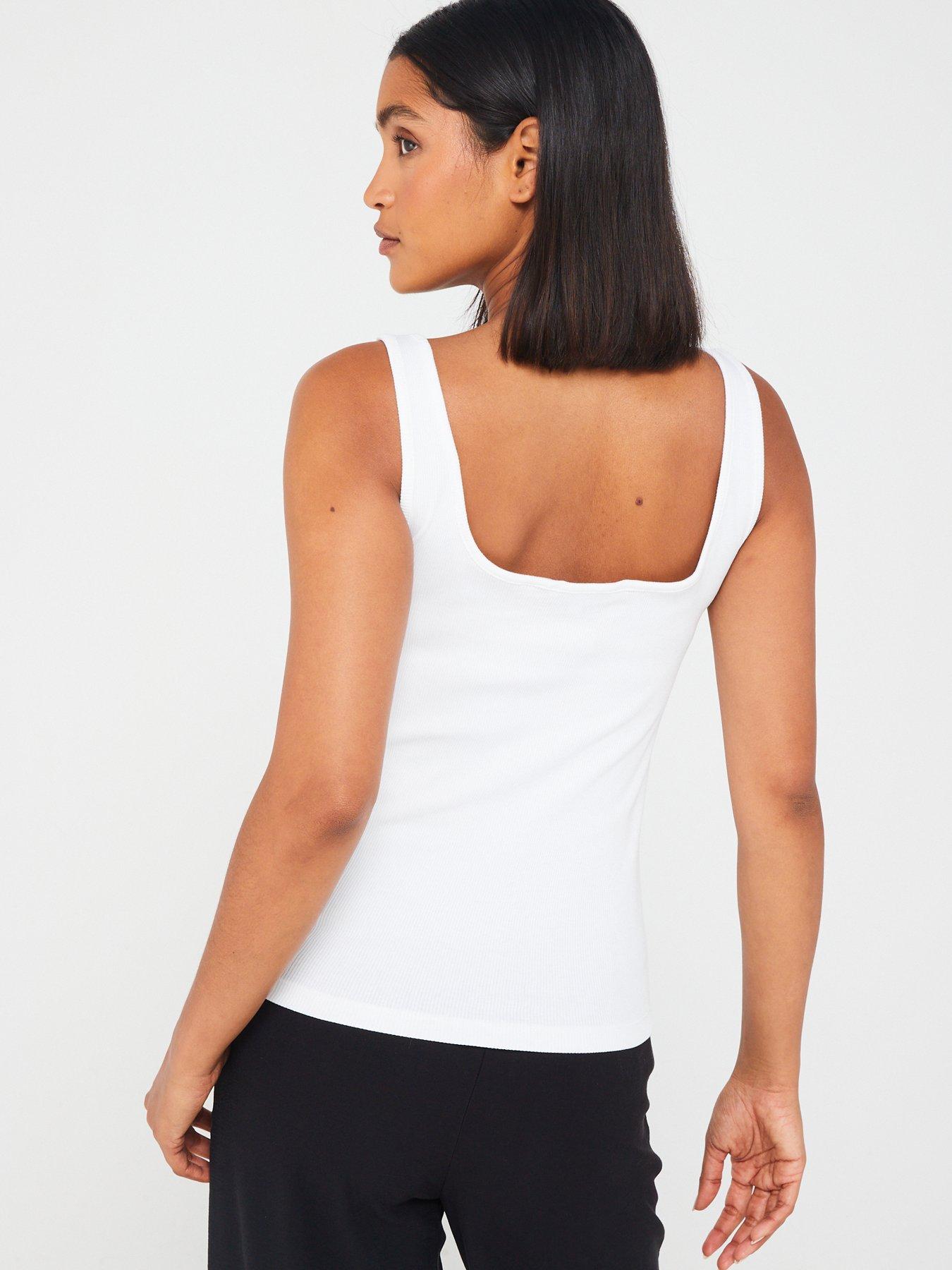  image of calvin-klein-jeans-logo-tank-top-white