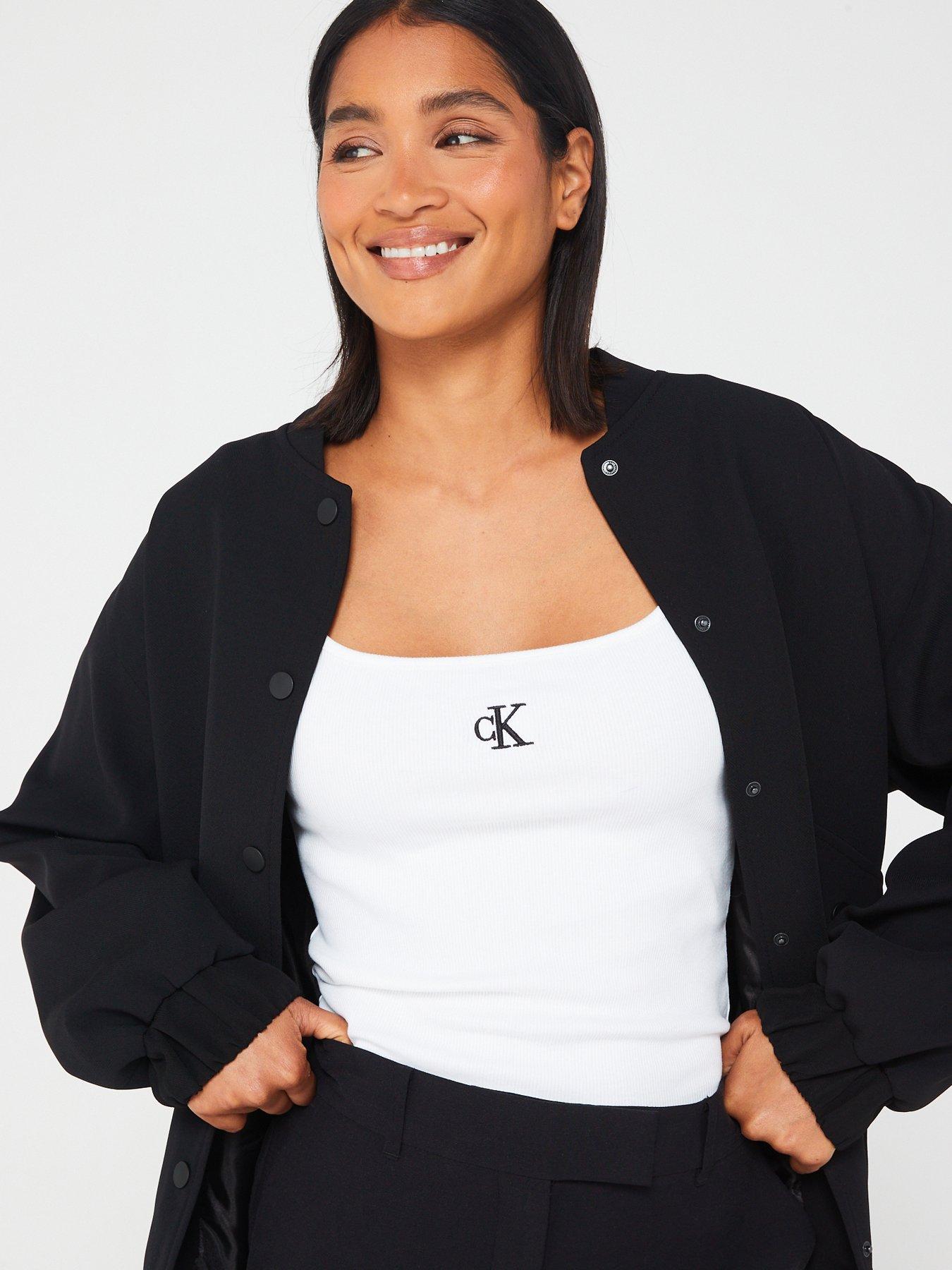  image of calvin-klein-jeans-logo-tank-top-white