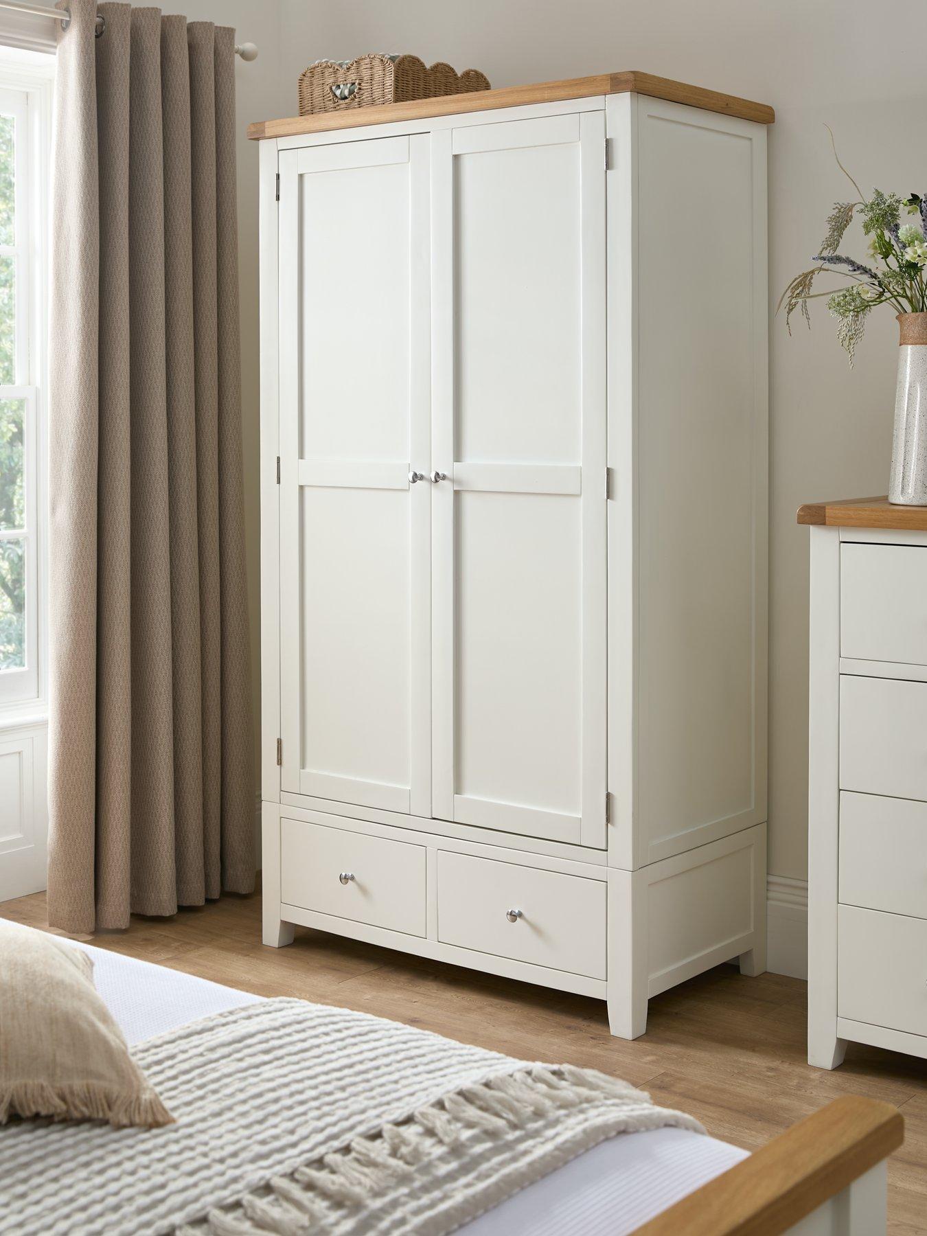 Very Home Hamilton 2 Door 2 Drawer Wardrobe - contains Solid Wood