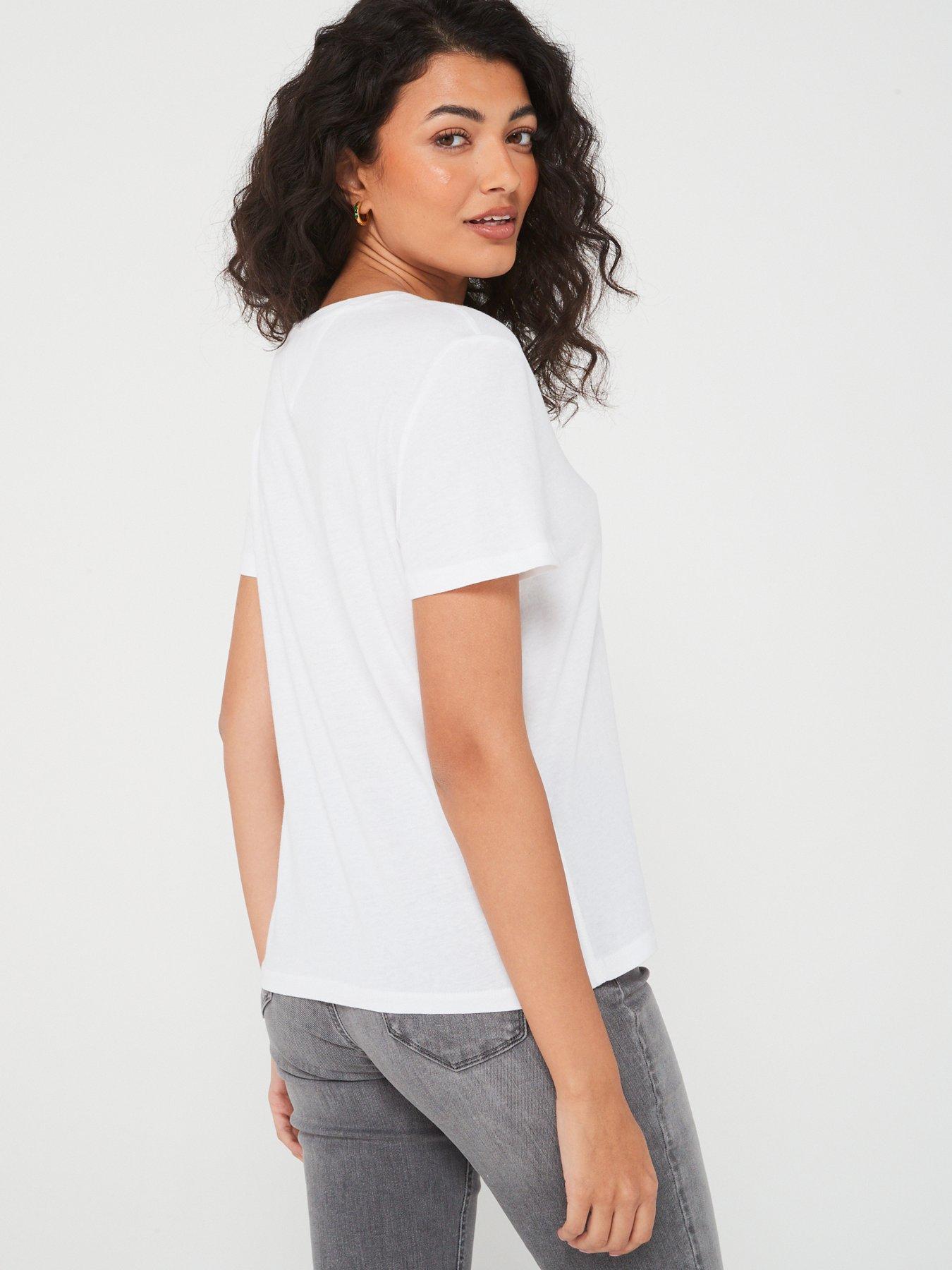 Tommy Jeans Soft Jersey T shirt White littlewoods