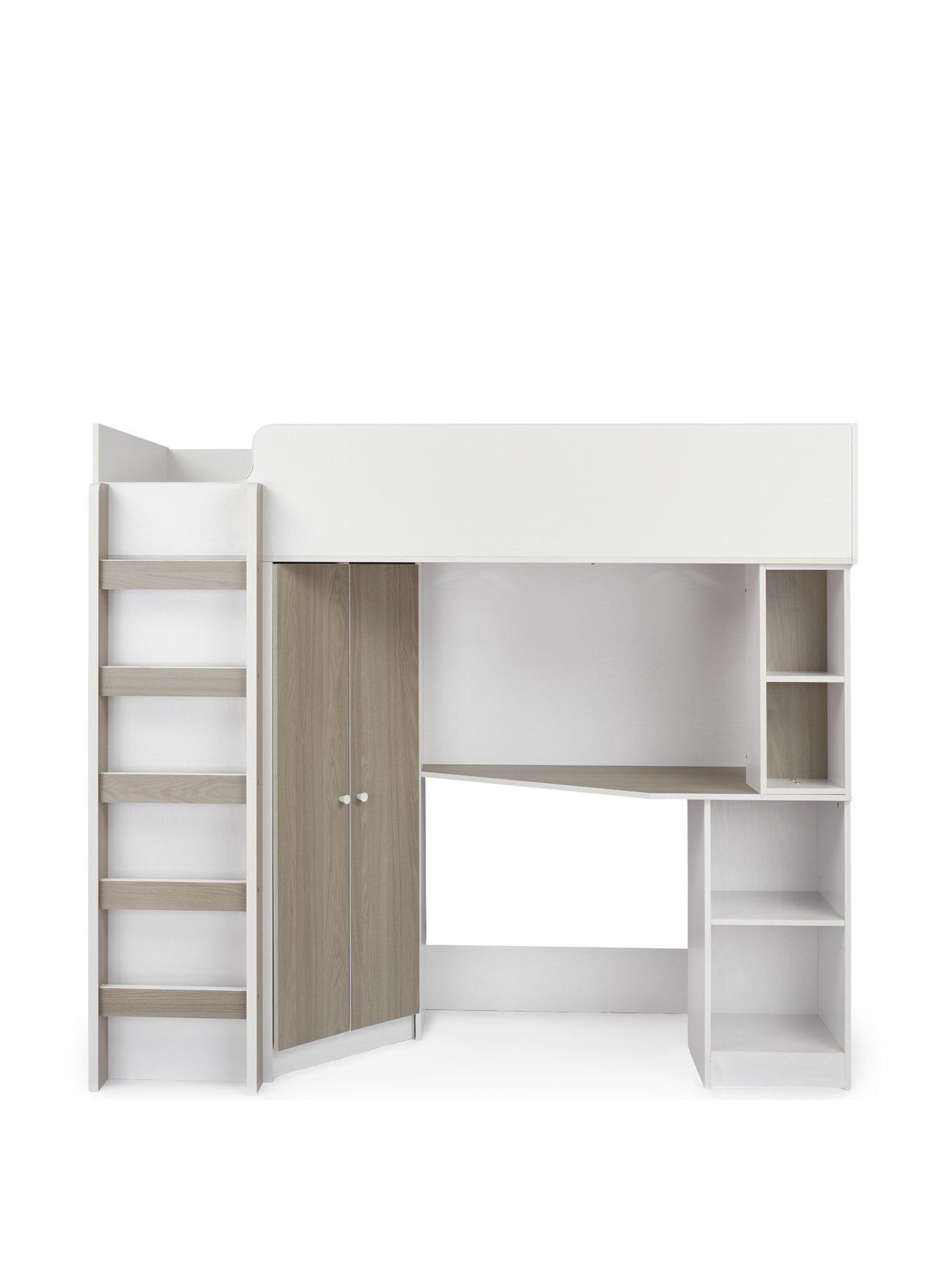 Very Home Miami Fresh High Sleeper with Mattress Options (Buy and SAVE