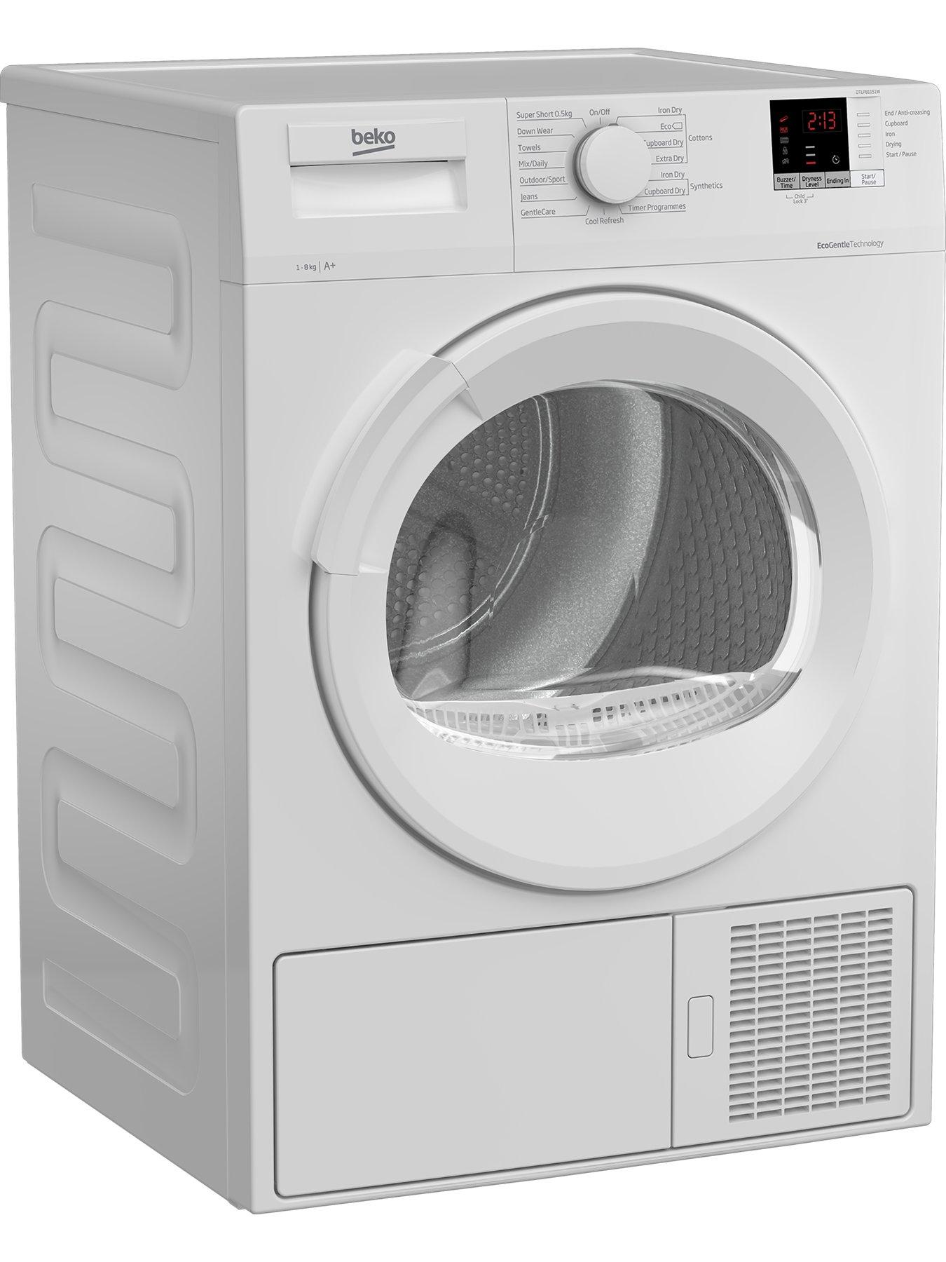 Image 2 of 5 of Beko DTLP81151W 8kg Heat Pump Tumble Dryer - White