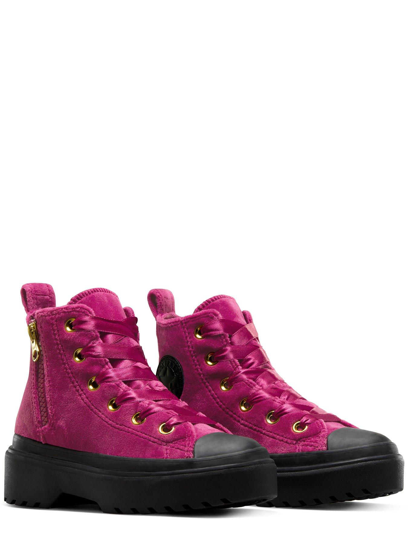 Kids velvet converse best sale