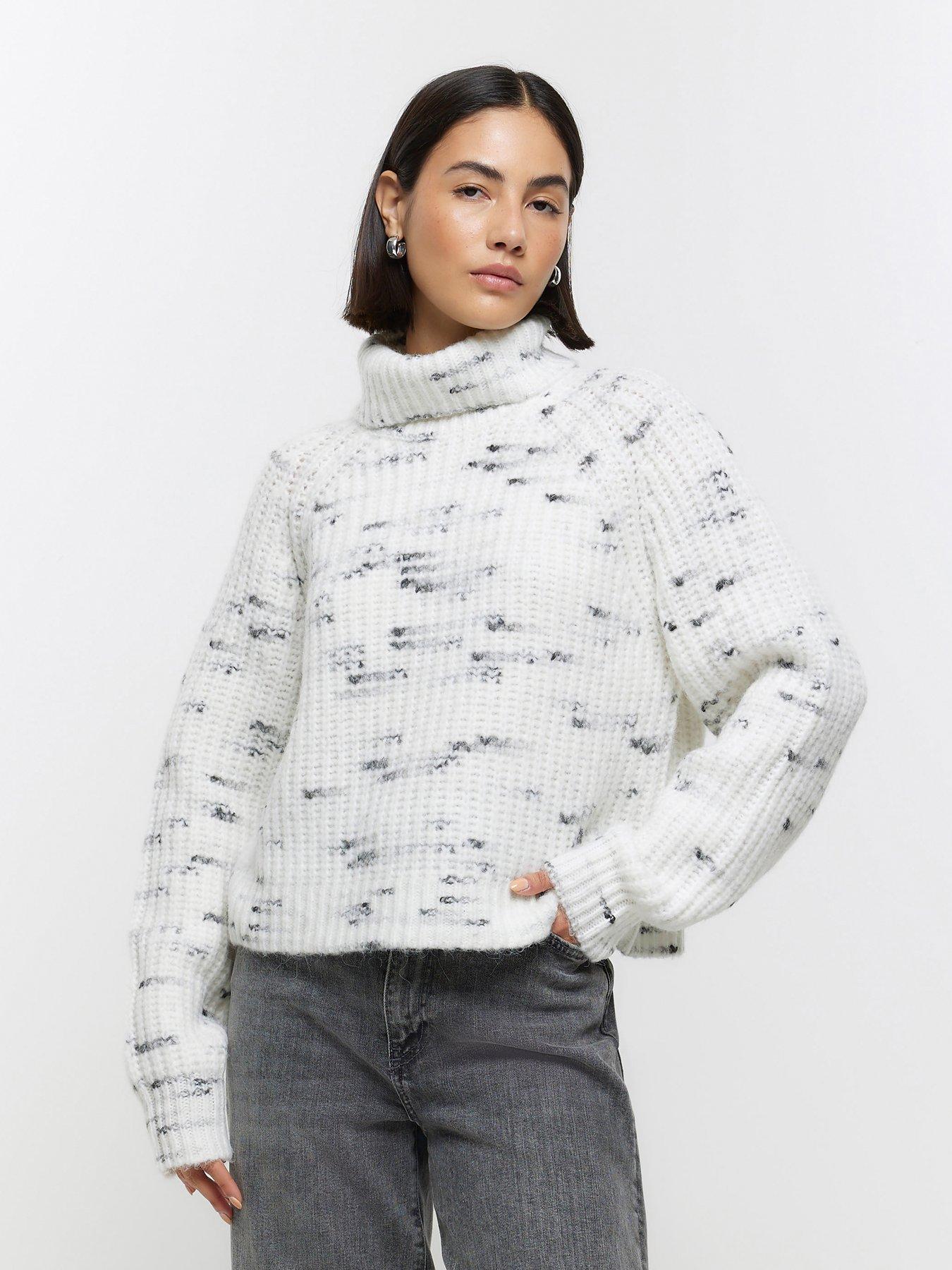 River Island Roll Neck Jumper - White | littlewoods.com