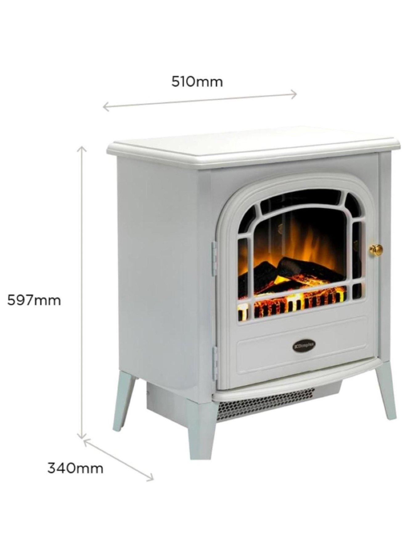 Image 5 of 7 of Dimplex Courcheval Optiflame 2kW Electric Stove Fire, Remote Control, White