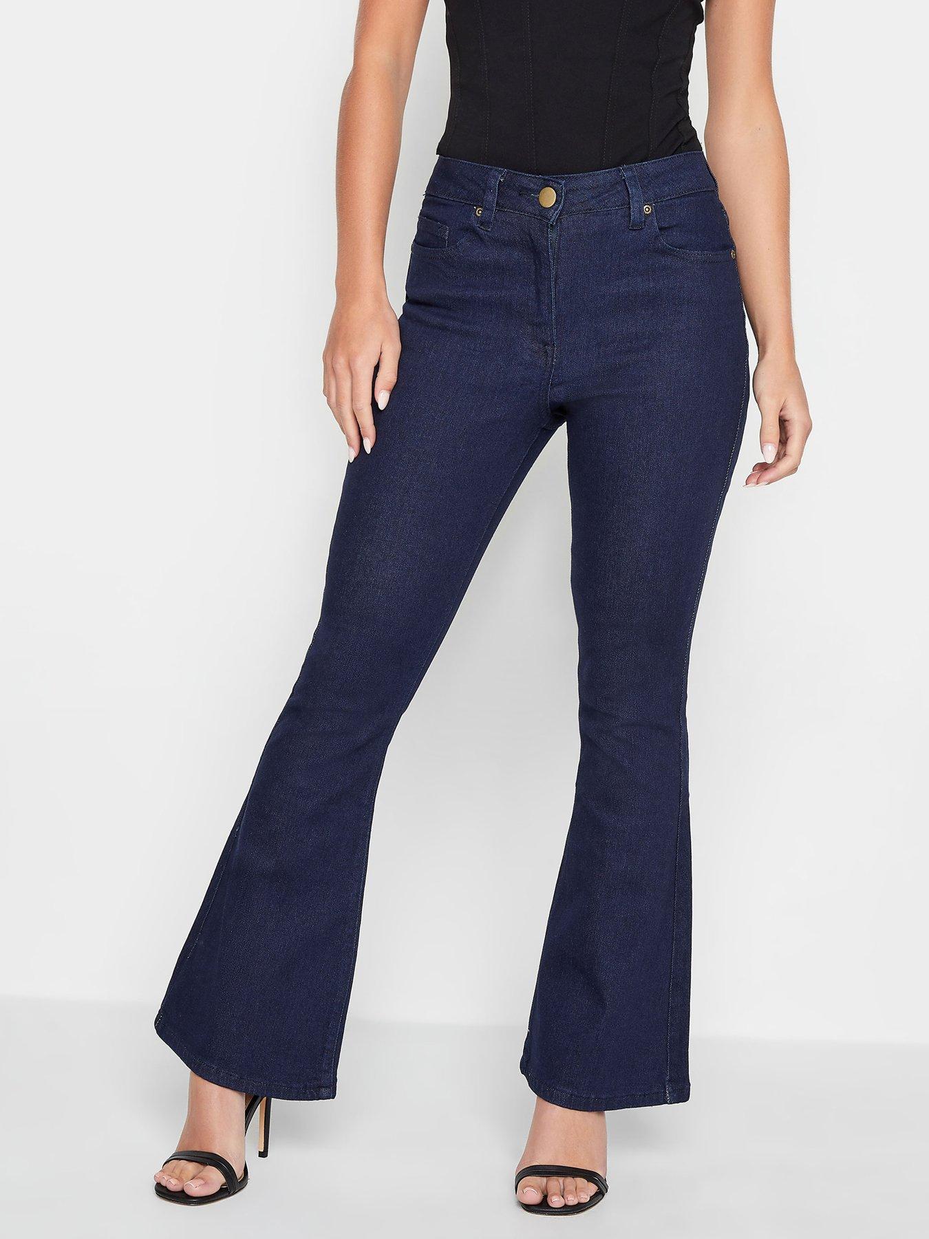 undefined Petite Kick Flare Jean - Blue