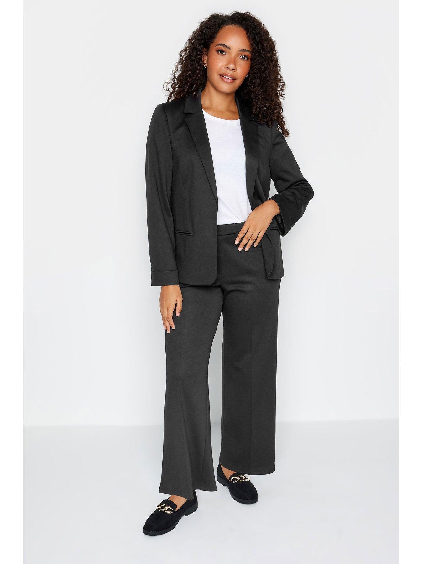 Petite Black Ponte Blazer