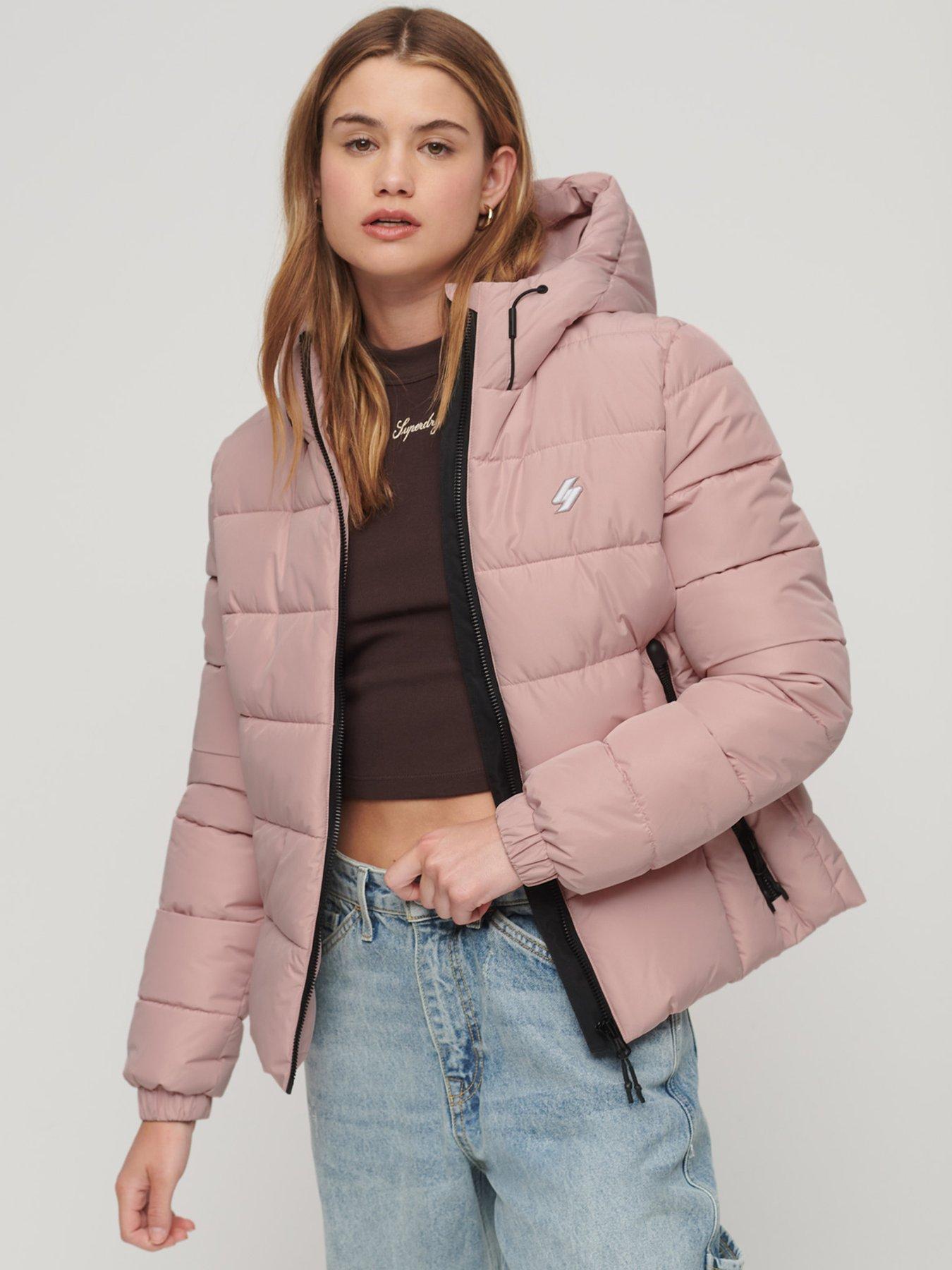 Sports puffer hot sale jacket women's