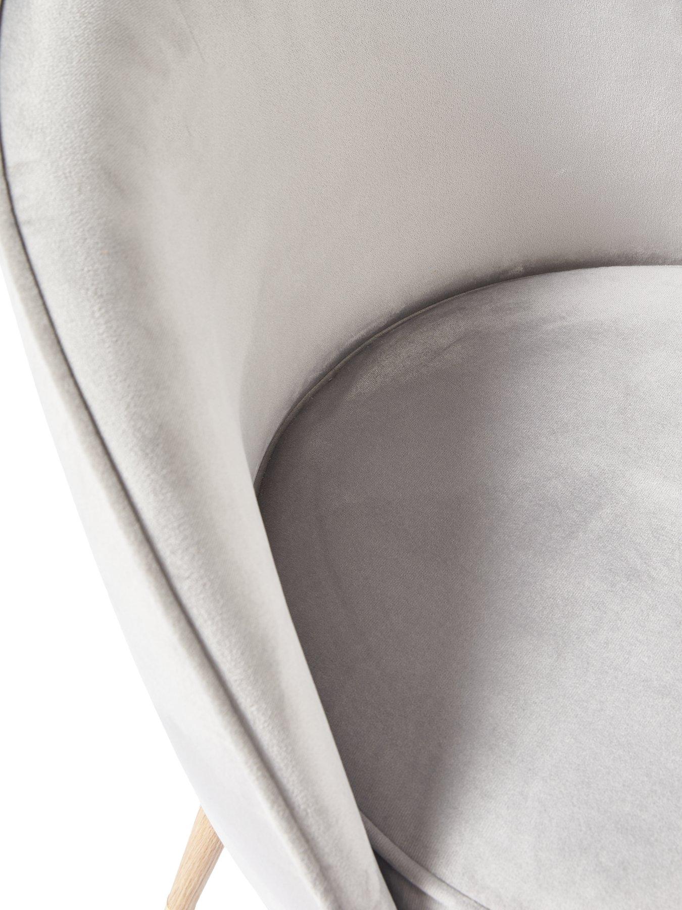 Image 4 of 4 of The Very Collection Carina Pair Of Dining Chairs - Grey - FSC&reg; Certified