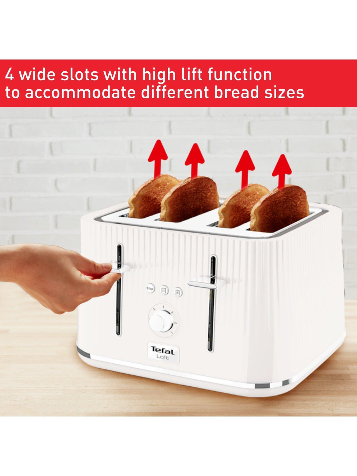  image of tefal-loft-4-slice-toaster-tt760140-white