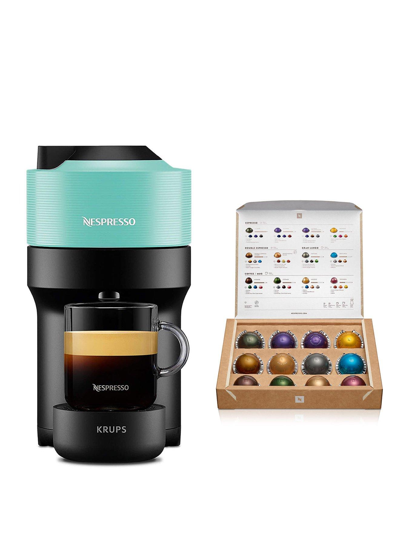 Nespresso Vertuo Pop Coffee Machine by Krups - Mint, XN920440