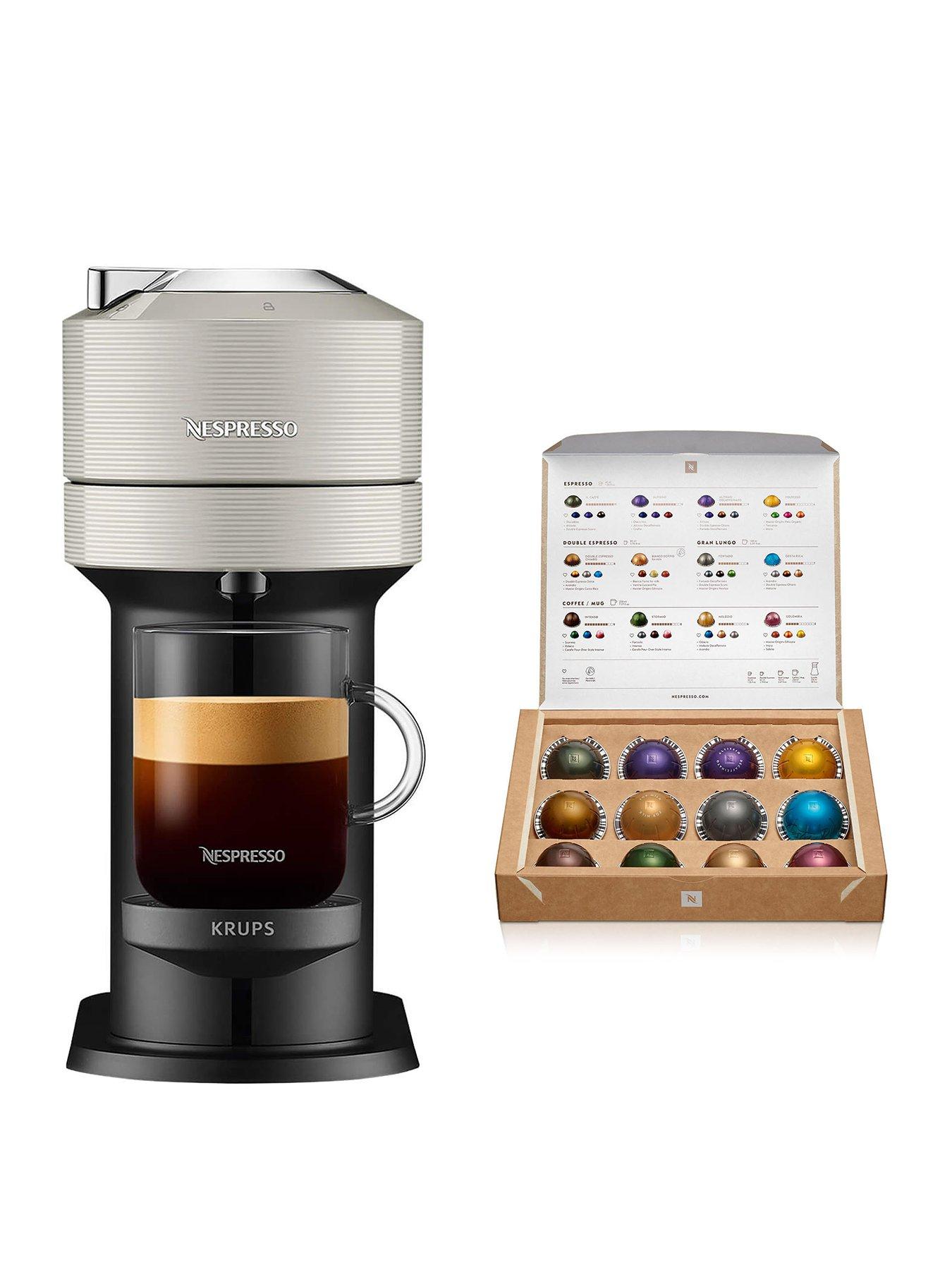Image 1 of 6 of Nespresso Krups Vertuo Next Coffee Machine, Light Grey, XN910B40