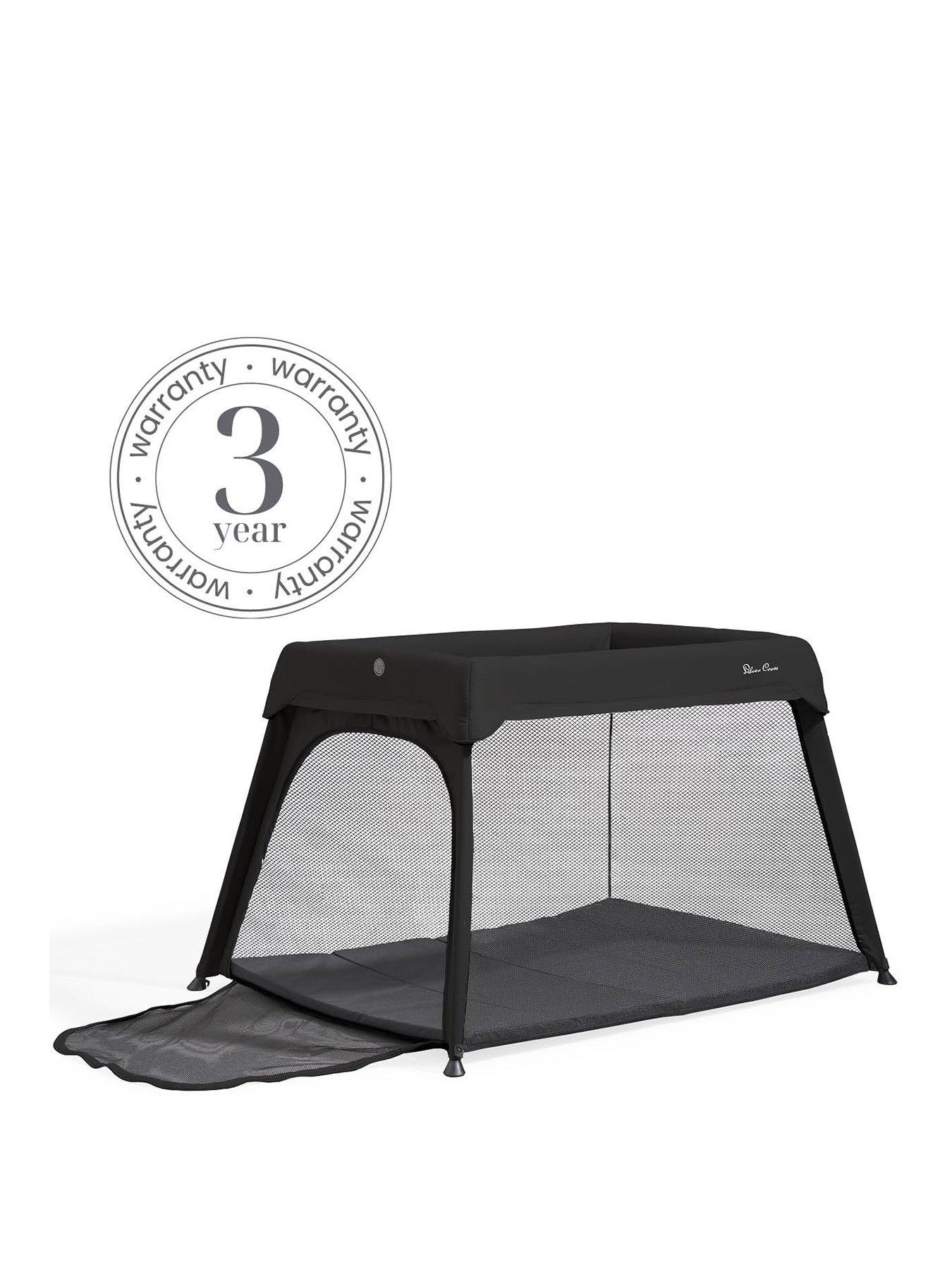 Image 3 of 8 of Silver Cross Slumber Travel Cot&nbsp;- Black