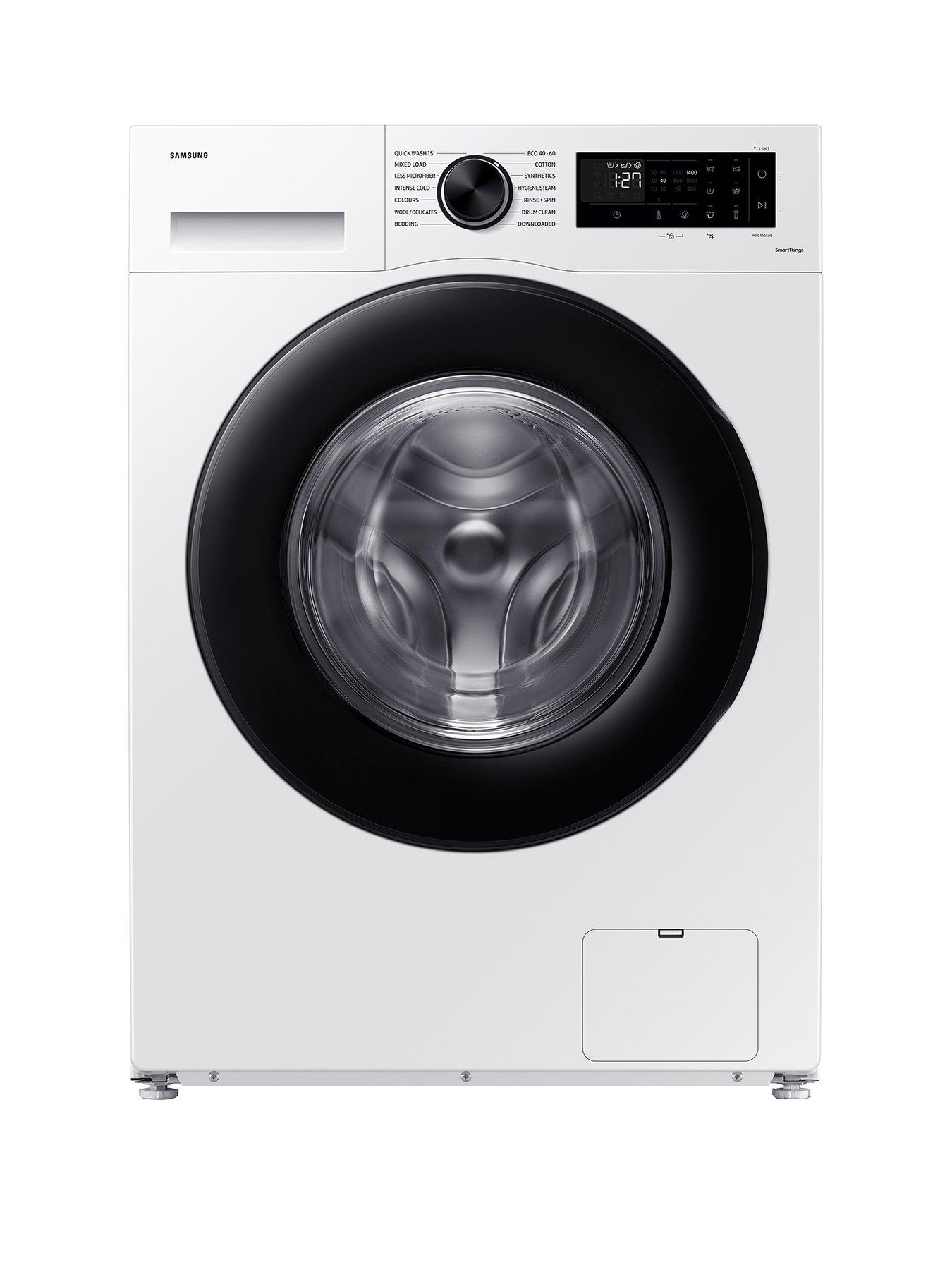 Samsung Series 5 AI Energy WW80CGC04DAEEU 8kg Load, 1400rpm Spin ecobubble Washing Machine with SmartThings - White