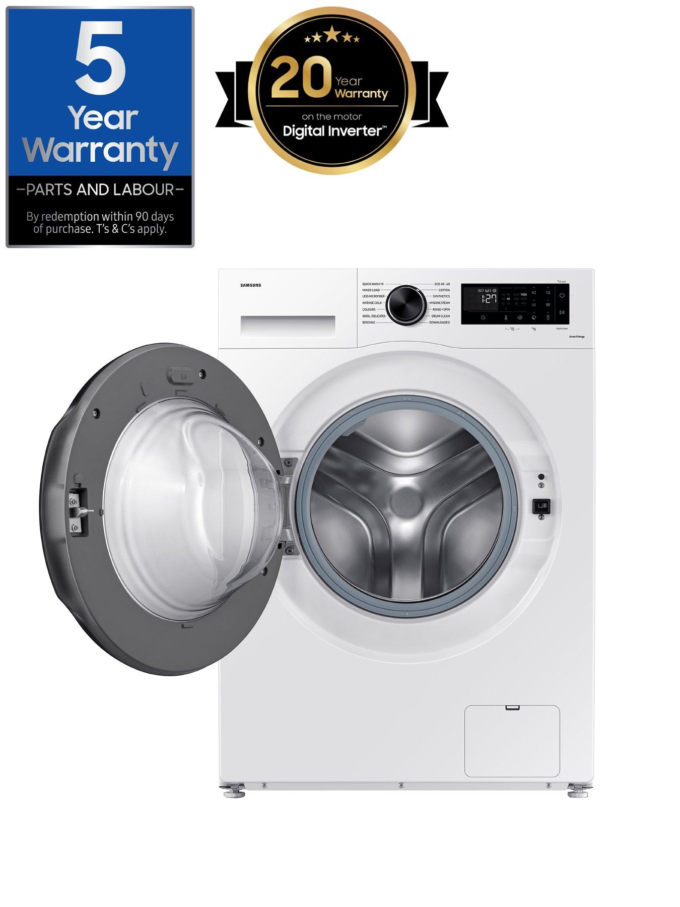  image of samsung-series-5-ai-energy-ww90cgc04daeeu-9kg-load-1400-spin-ecobubble-washing-machine-with-smartthings-white