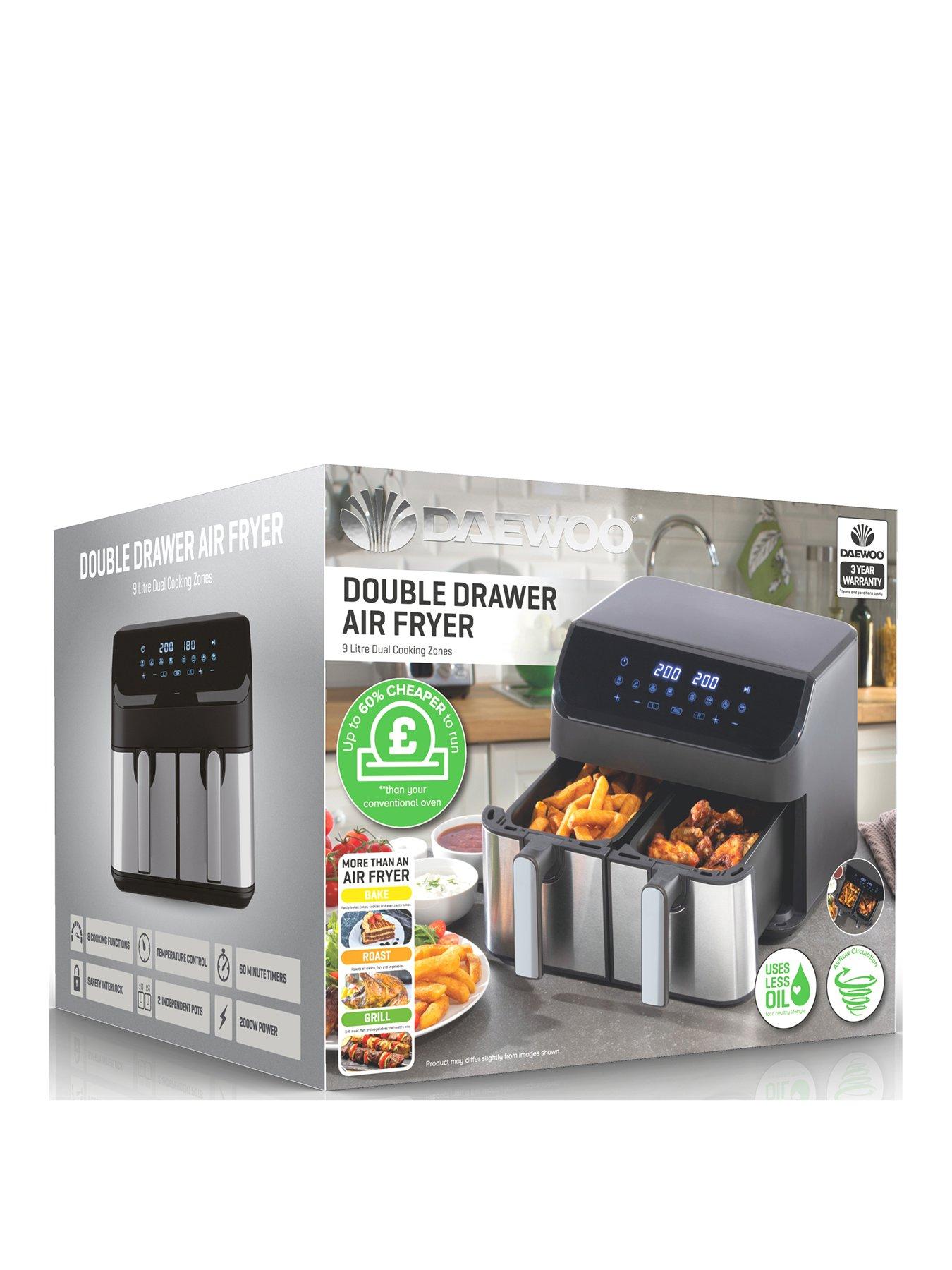 daewoo-xl-9l-digital-double-drawer-air-fryer