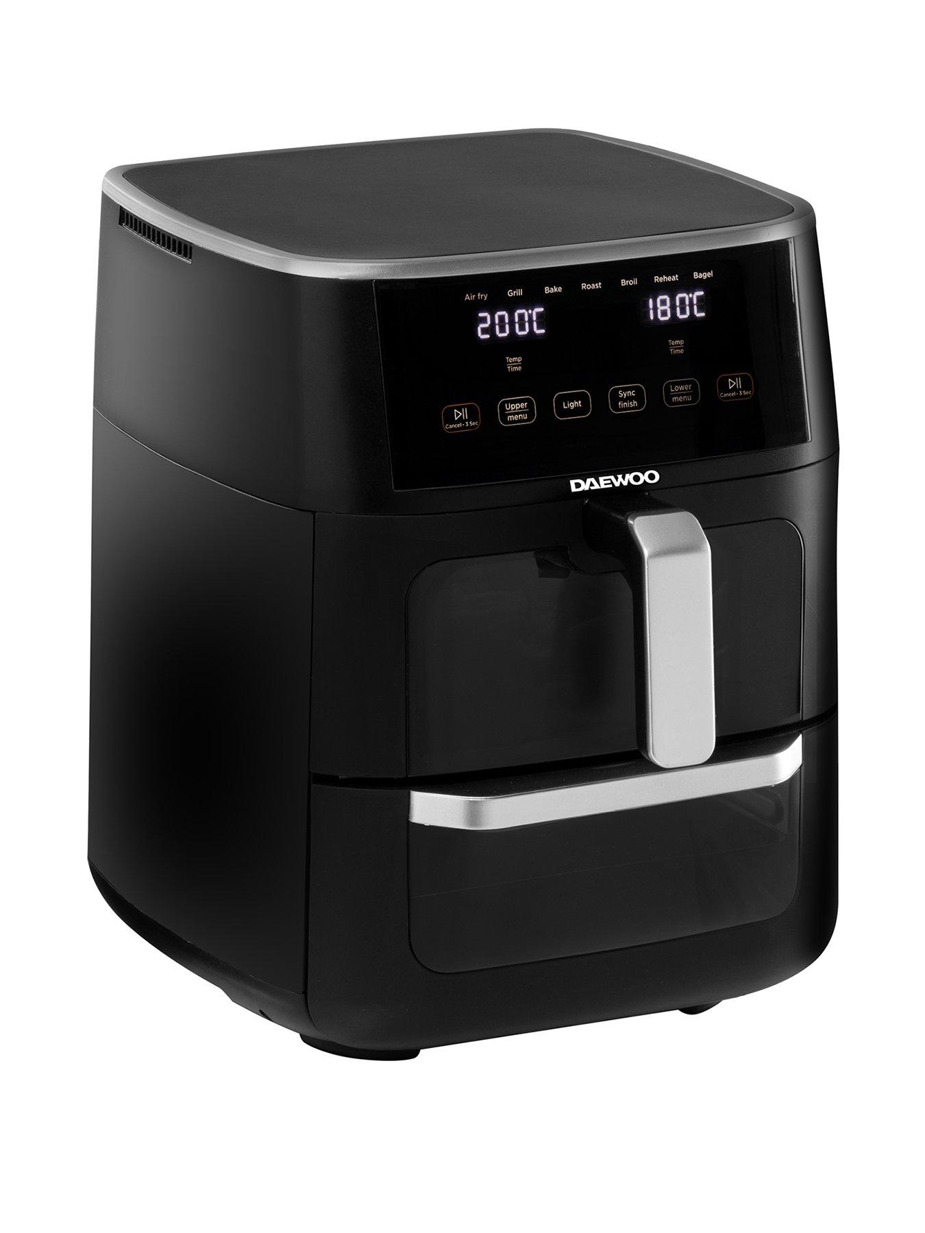 Image 1 of 5 of Daewoo 11L Split Draw Air fryer - 6L on the top / 5L on the bottom
