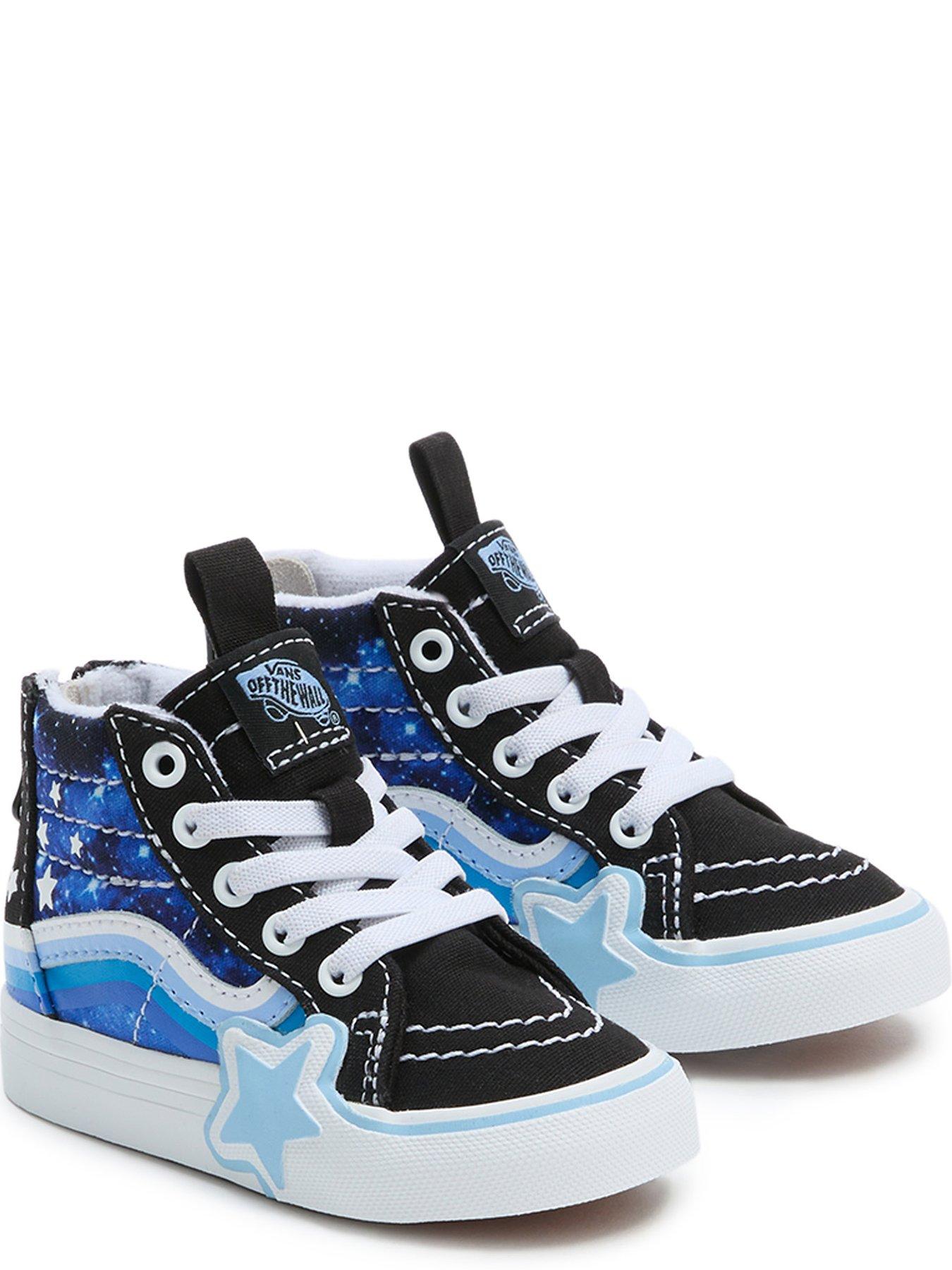 Black vans high tops kids on sale