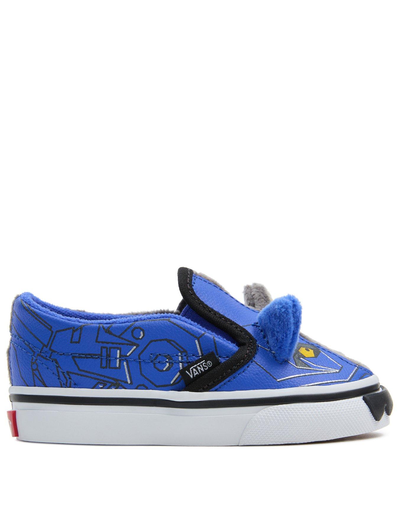 Vans Slip on Toddler Cyber Wolf Trainers Grey littlewoods