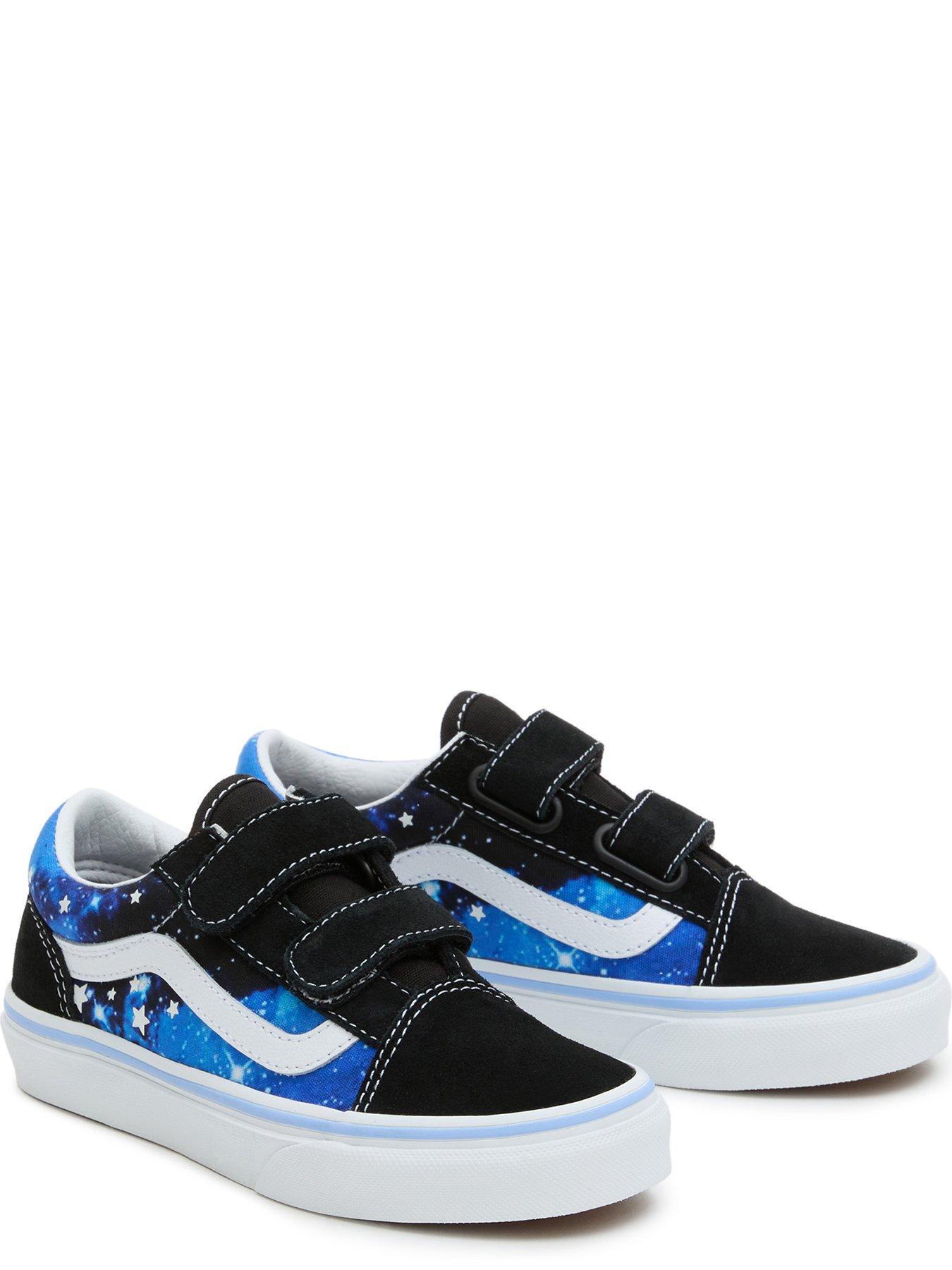 Blue old skool velcro hot sale vans