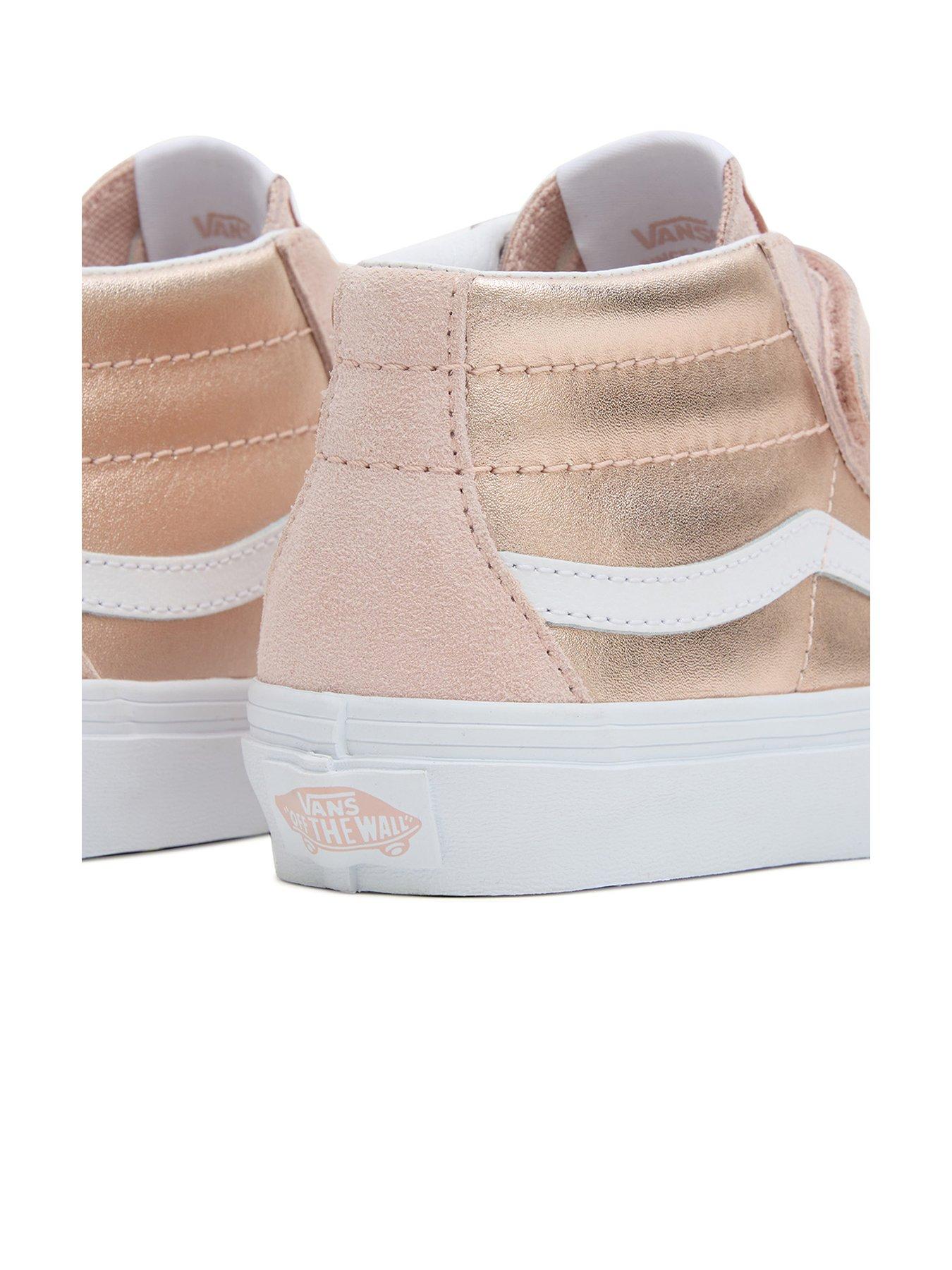 Pink velcro vans online